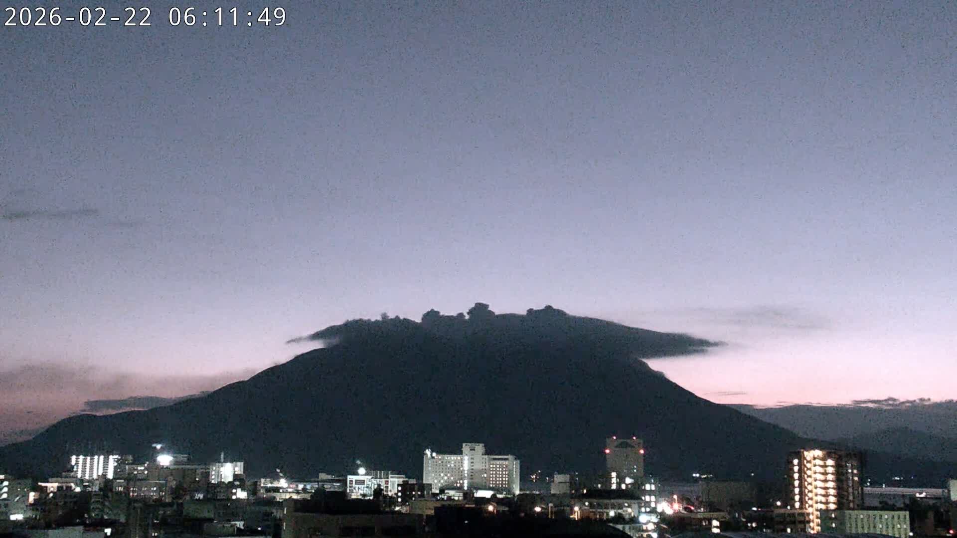 Kagoshima City Skyline & Sakurajima Living Volcano View ( 鹿児島市街のスカイラインと桜島の活火山 ) Live Cam - Kamoikeshinmachi, Kagoshima, Kagoshima Prefecture, Kyushu, Japan