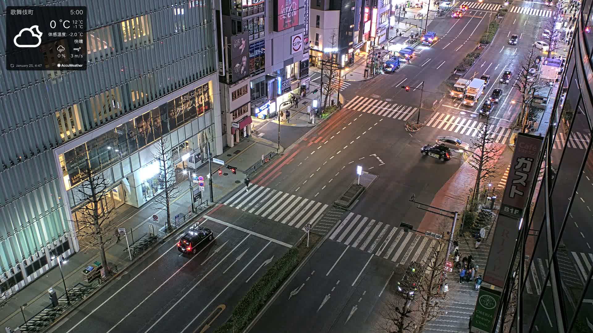 Tokyo, Shinjuku Kabukicho Yasukuni-dori Avenue ( 東京 新宿 歌舞伎町 靖国通り ) Live Cam - 1 Chome, Kabukichō, Shinjuku-ku, Tokyo, Kantō, Honshu, Japan