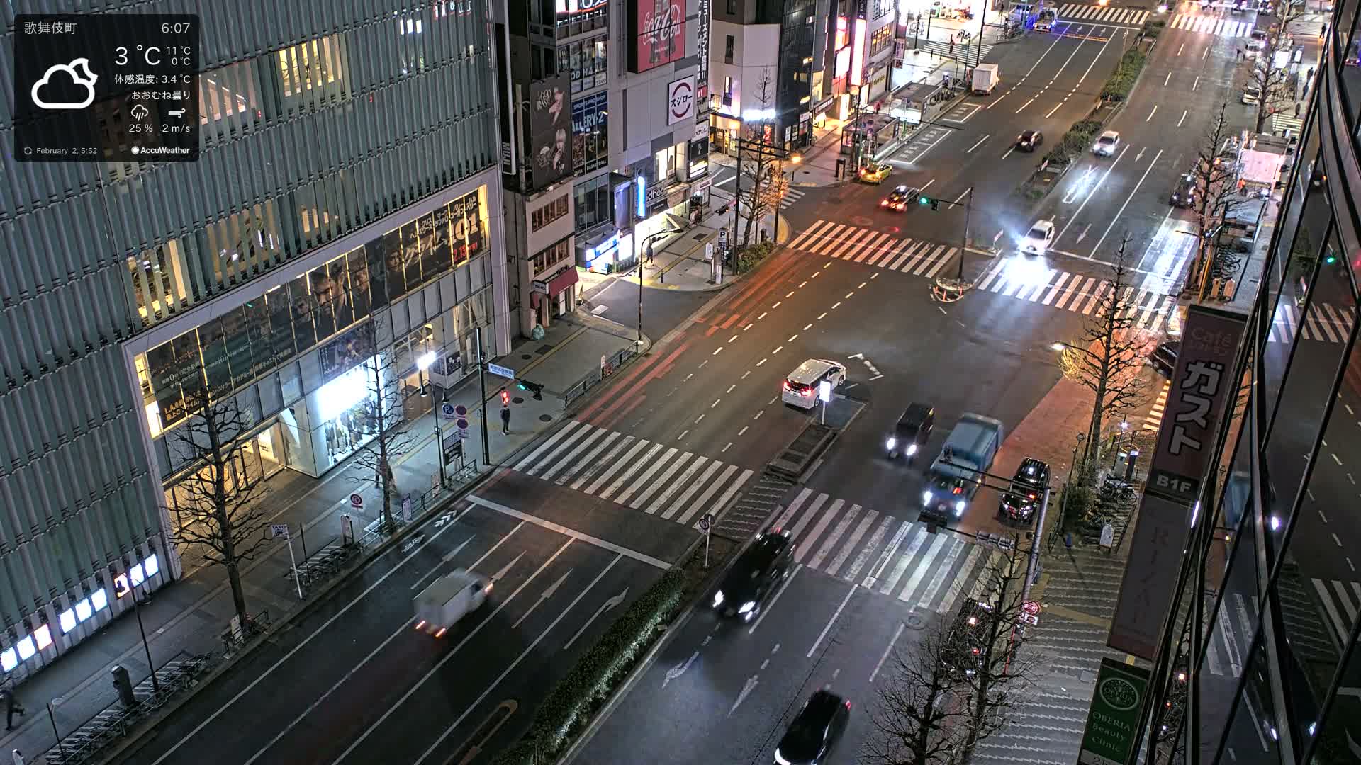 Tokyo, Shinjuku Kabukicho Yasukuni-dori Avenue ( 東京 新宿 歌舞伎町 靖国通り ) Live Cam - 1 Chome, Kabukichō, Shinjuku-ku, Tokyo, Kantō, Honshu, Japan