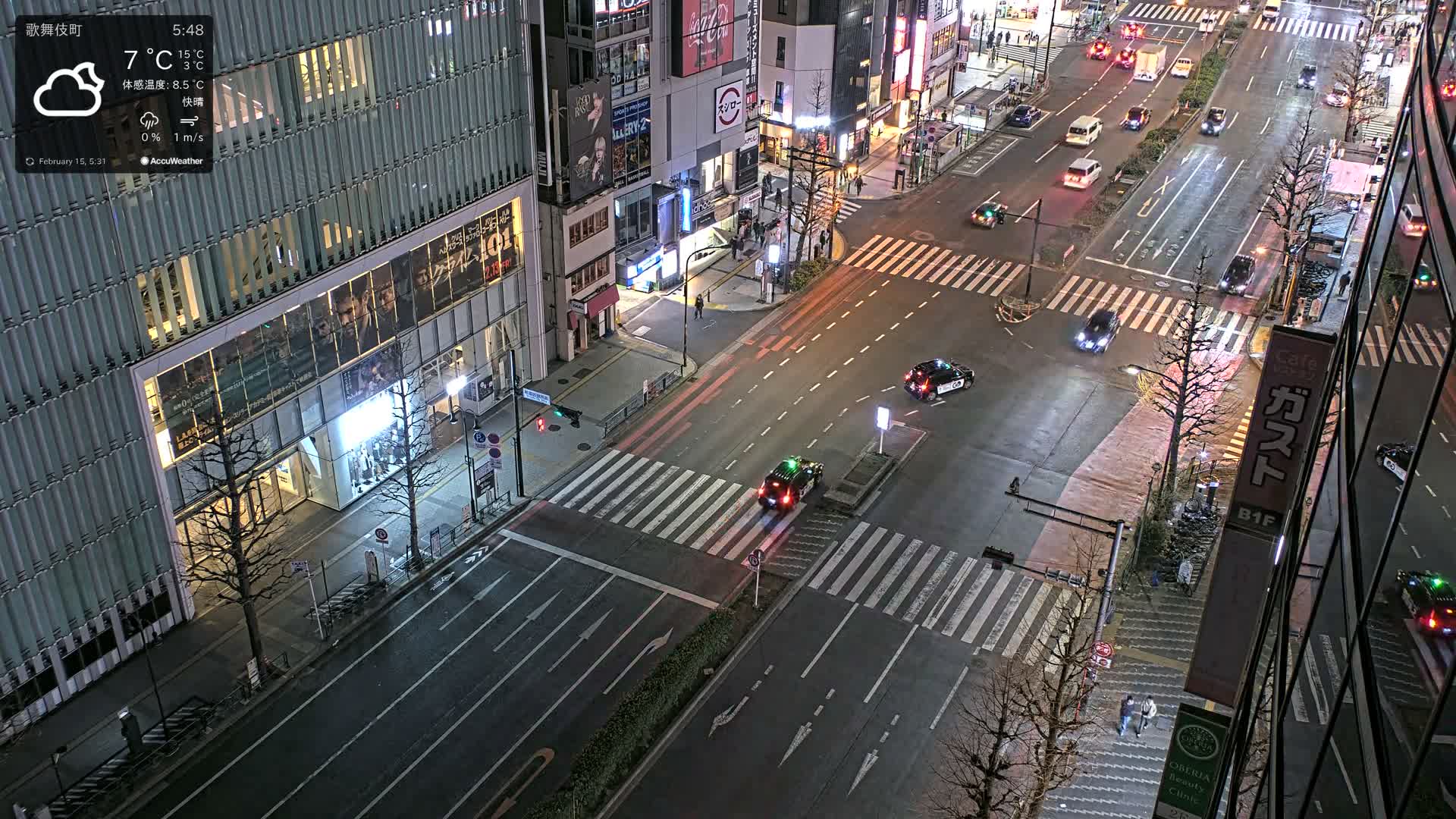 Tokyo, Shinjuku Kabukicho Yasukuni-dori Avenue ( 東京 新宿 歌舞伎町 靖国通り ) Live Cam - 1 Chome, Kabukichō, Shinjuku-ku, Tokyo, Kantō, Honshu, Japan
