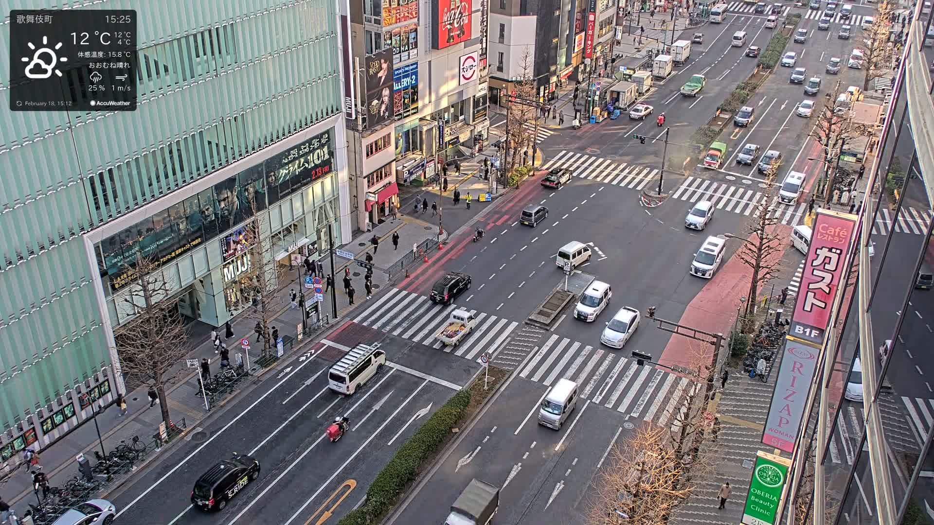 Tokyo, Shinjuku Kabukicho Yasukuni-dori Avenue ( 東京 新宿 歌舞伎町 靖国通り ) Live Cam - 1 Chome, Kabukichō, Shinjuku-ku, Tokyo, Kantō, Honshu, Japan