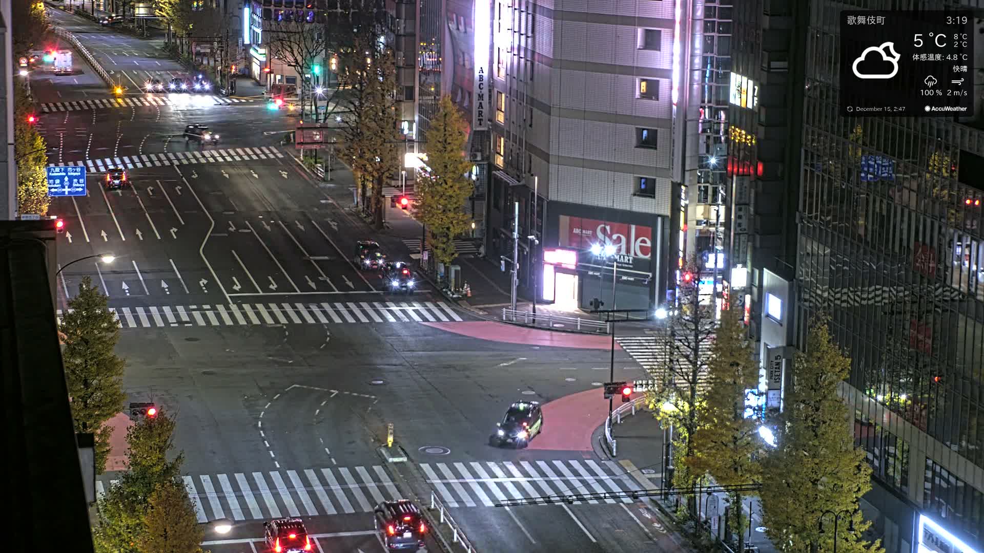 Tokyo, Shinjuku Kabukicho Meiji-dori / Yasukuni-dori Avenue Junction ( 東京 新宿 歌舞伎町 明治通り・靖国通り交差点 ) Live Cam - 1 Chome, Kabukichō, Shinjuku-ku, Tokyo, Kantō, Honshu, Japan
