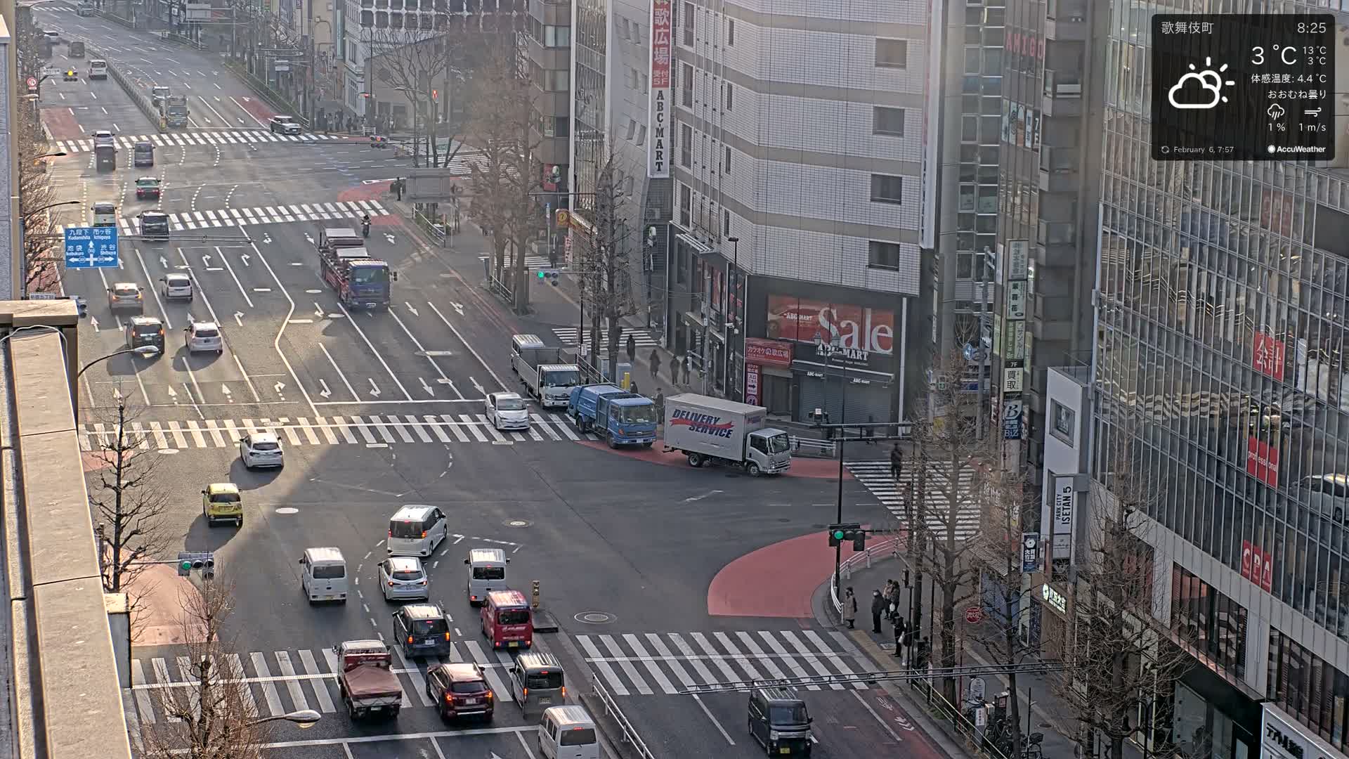 Tokyo, Shinjuku Kabukicho Meiji-dori / Yasukuni-dori Avenue Junction ( 東京 新宿 歌舞伎町 明治通り・靖国通り交差点 ) Live Cam - 1 Chome, Kabukichō, Shinjuku-ku, Tokyo, Kantō, Honshu, Japan