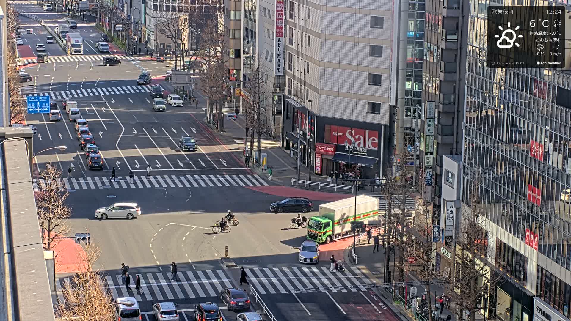 Tokyo, Shinjuku Kabukicho Meiji-dori / Yasukuni-dori Avenue Junction ( 東京 新宿 歌舞伎町 明治通り・靖国通り交差点 ) Live Cam - 1 Chome, Kabukichō, Shinjuku-ku, Tokyo, Kantō, Honshu, Japan