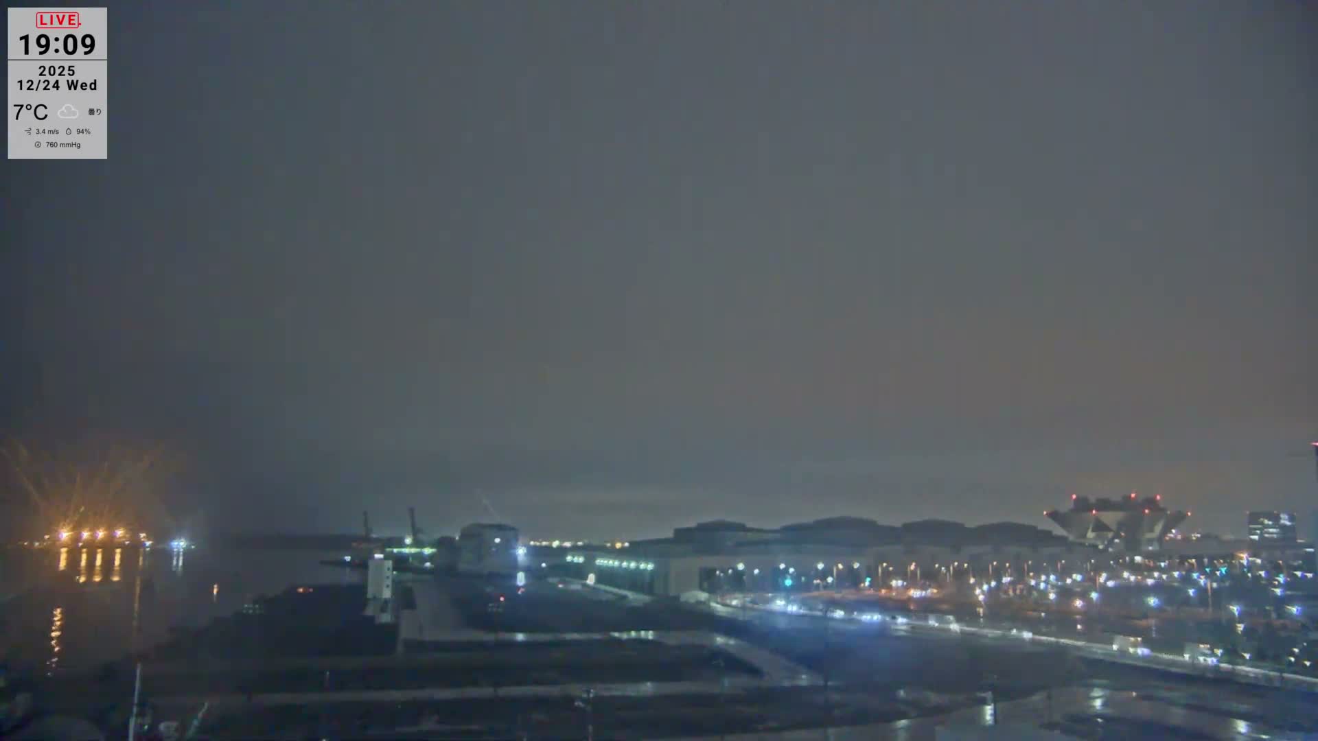 Tokyo, Ariake, Tokyo Big Sight ( Tokyo International Exhibition Center ) ( 東京・有明・東京ビッグサイト（東京国際展示場） ) Live Cam - 3 Chome, Ariake, Kōtō - ku, Tokyo, Kantō, Honshu, Japan