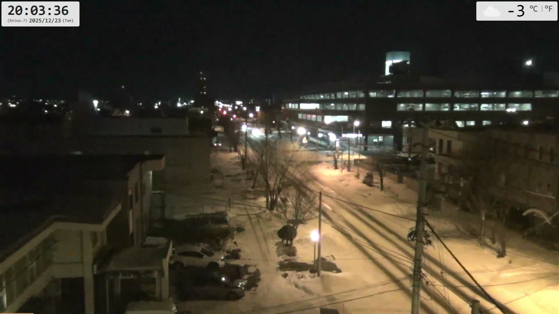 Hokkaido, Asahikawa City  ( 北海道、旭川市のスカイライン ) Live Cam - 13 Chome, 7 Jōdōri, Asahikawa, Kamikawa, Hokkaido, Japan