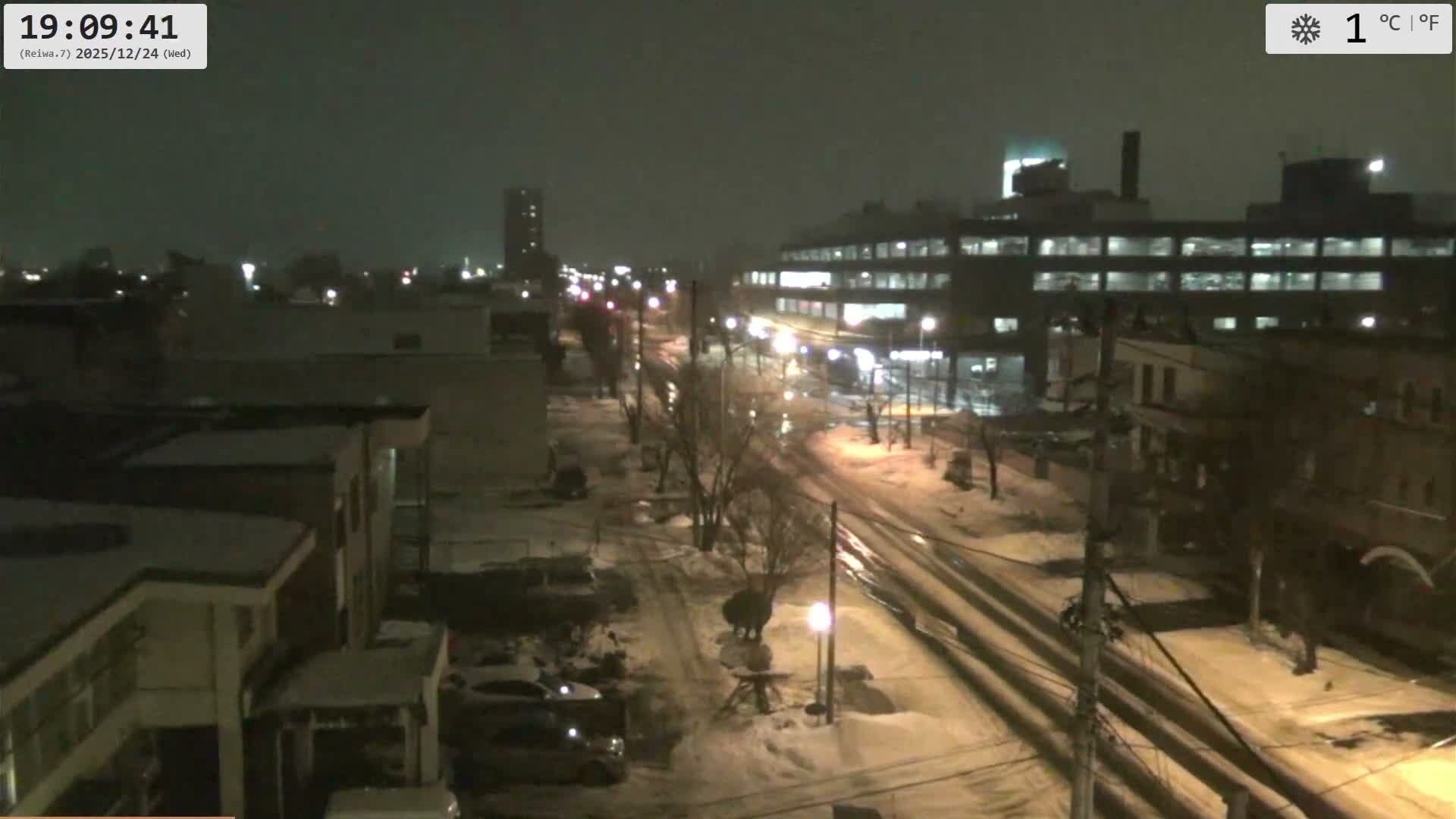 Hokkaido, Asahikawa City  ( 北海道、旭川市のスカイライン ) Live Cam - 13 Chome, 7 Jōdōri, Asahikawa, Kamikawa, Hokkaido, Japan