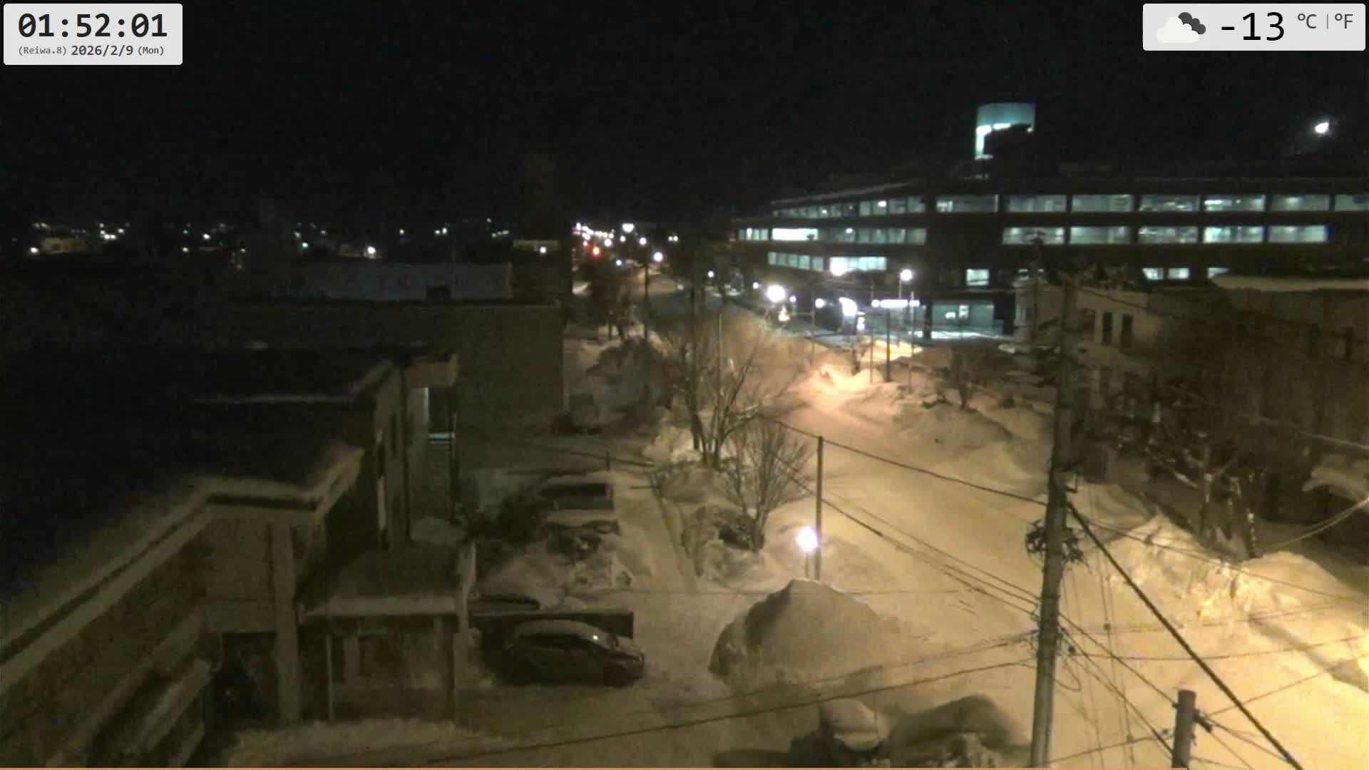 Hokkaido, Asahikawa City  ( 北海道、旭川市のスカイライン ) Live Cam - 13 Chome, 7 Jōdōri, Asahikawa, Kamikawa, Hokkaido, Japan