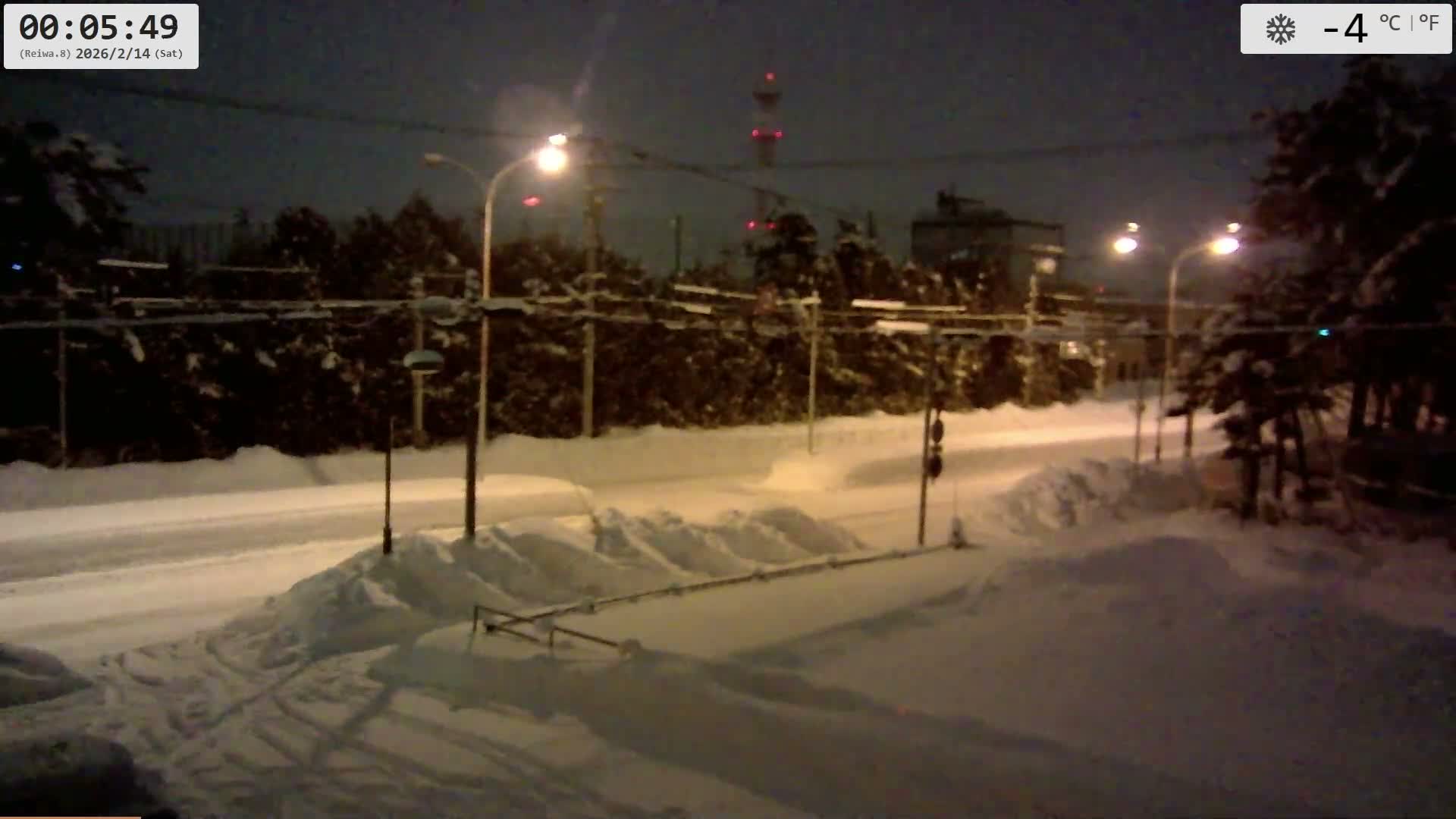 Hokkaido, Asahikawa City  ( 北海道、旭川市のスカイライン ) Live Cam - 13 Chome, 7 Jōdōri, Asahikawa, Kamikawa, Hokkaido, Japan