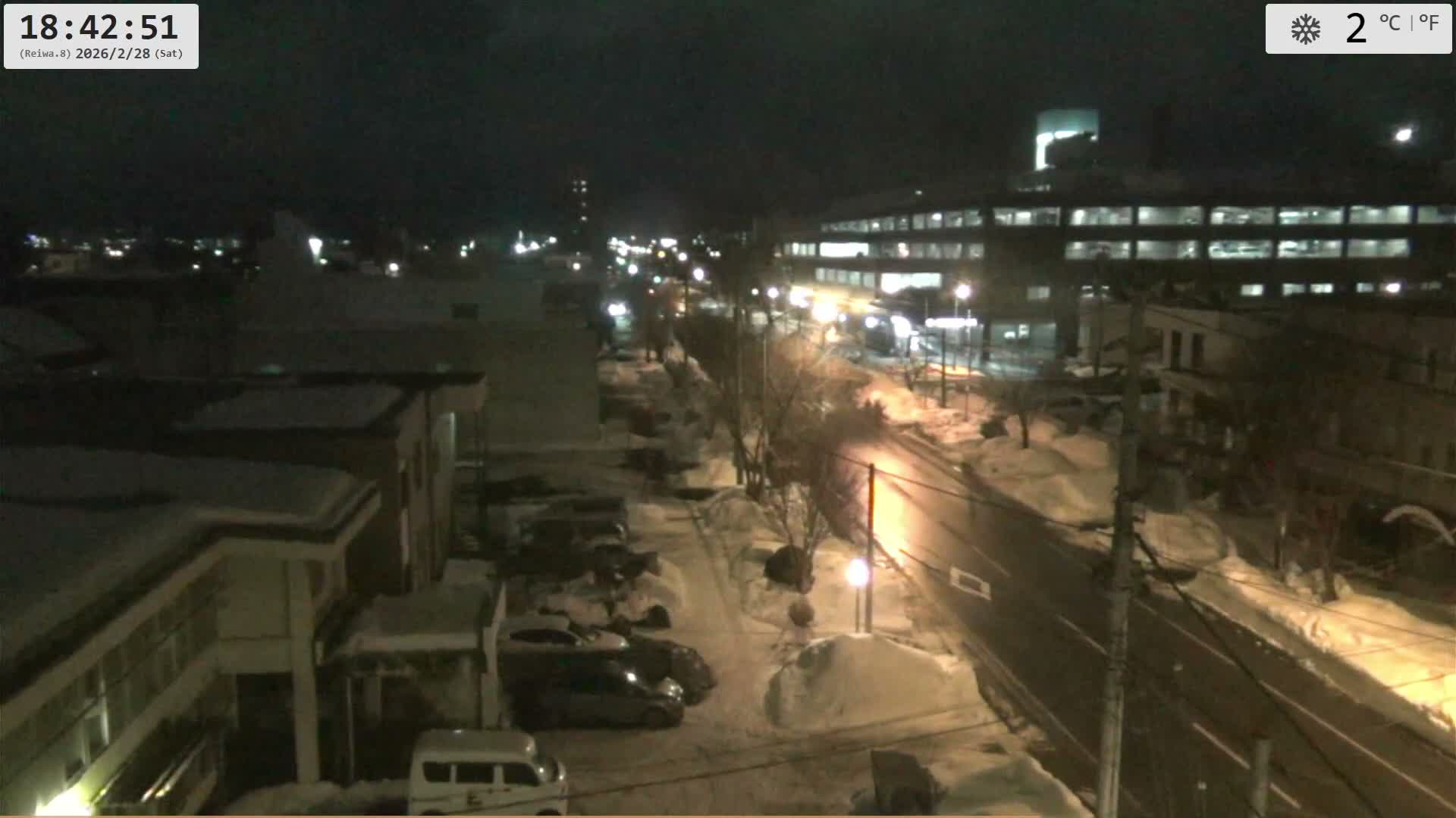 Hokkaido, Asahikawa City  ( 北海道、旭川市のスカイライン ) Live Cam - 13 Chome, 7 Jōdōri, Asahikawa, Kamikawa, Hokkaido, Japan