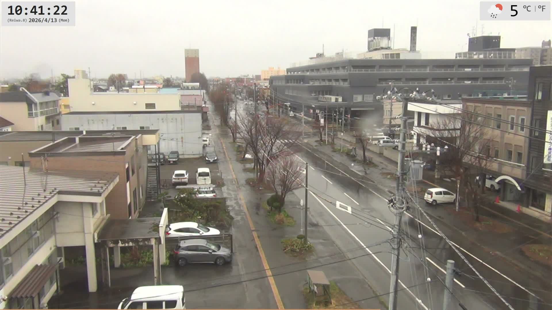 Hokkaido, Asahikawa City  ( 北海道、旭川市のスカイライン ) Live Cam - 13 Chome, 7 Jōdōri, Asahikawa, Kamikawa, Hokkaido, Japan