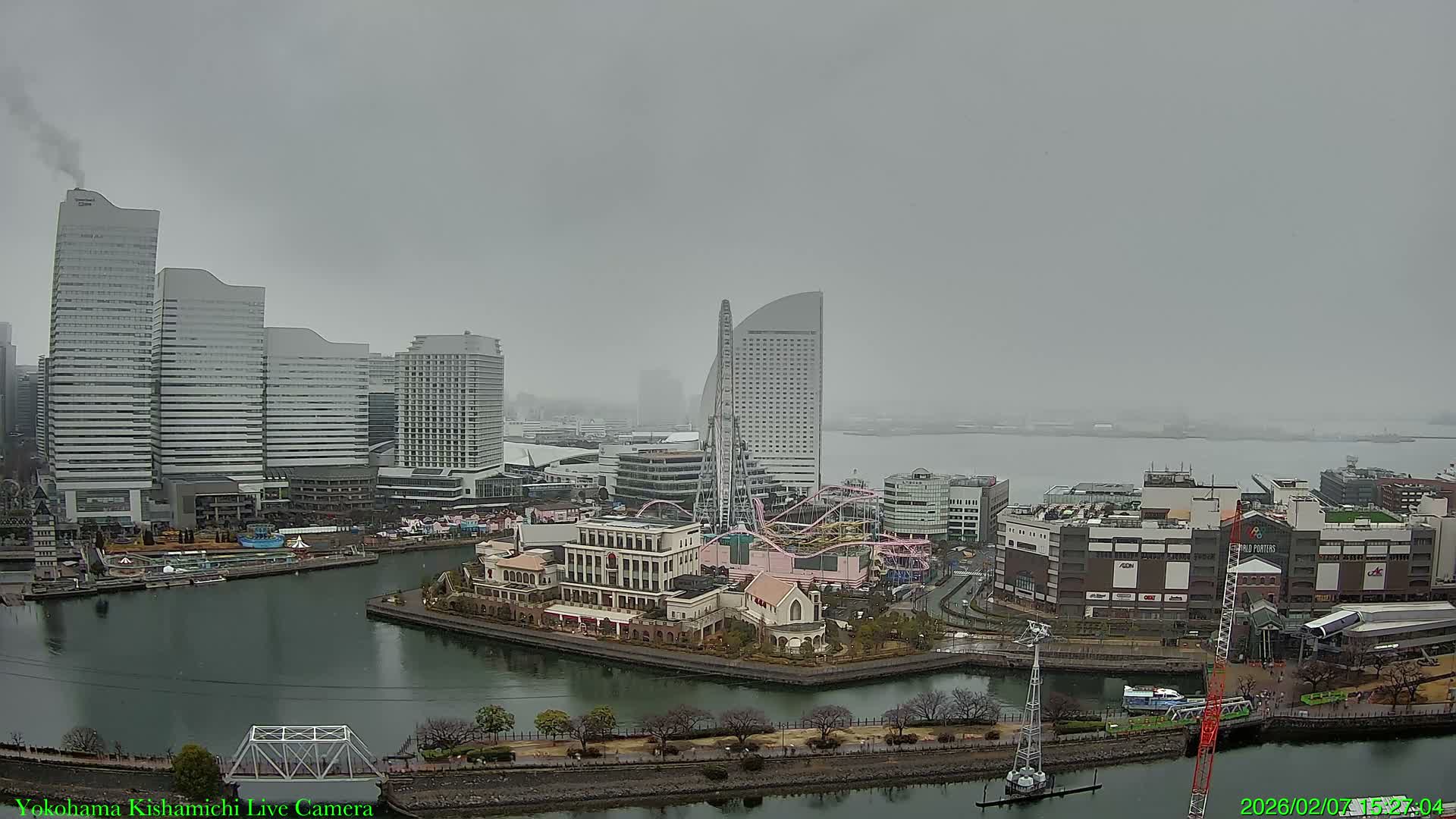Yokohama Bay & North Yokohoma View Skyline ( 横浜ベイ＆ノースヨコハマビュースカイライン ) Live Cam - 5 Chome,  Kitanakadori, Naka Ward, Yokohoma, Kanagawa, Kantō, Honshu, Japan
