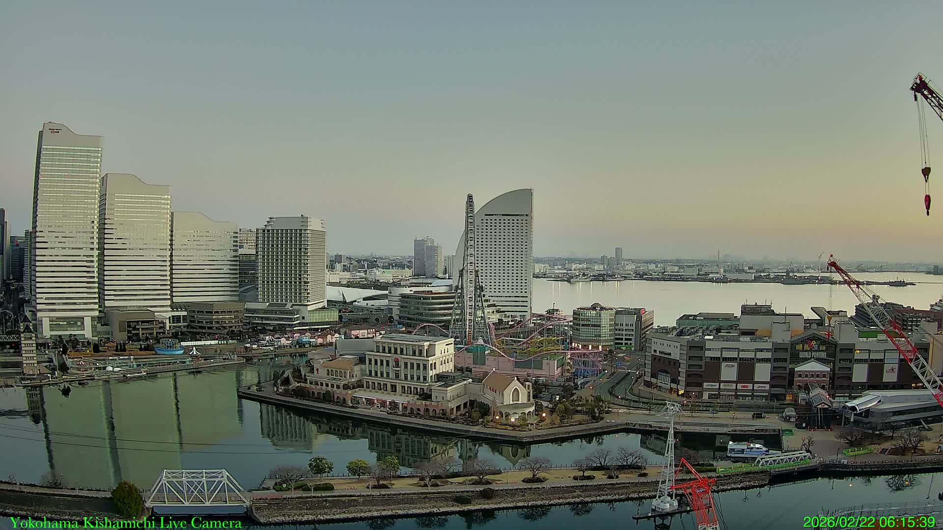 Yokohama Bay & North Yokohoma View Skyline ( 横浜ベイ＆ノースヨコハマビュースカイライン ) Live Cam - 5 Chome,  Kitanakadori, Naka Ward, Yokohoma, Kanagawa, Kantō, Honshu, Japan