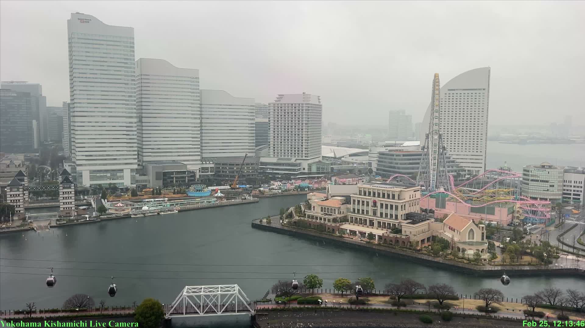 Yokohama Bay & North Yokohoma View Skyline ( 横浜ベイ＆ノースヨコハマビュースカイライン ) Live Cam - 5 Chome,  Kitanakadori, Naka Ward, Yokohoma, Kanagawa, Kantō, Honshu, Japan