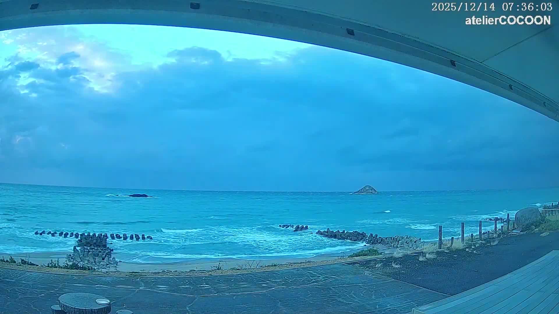 Tottori, Fushino Coast & Sea of Japan View ( 鳥取県伏野海岸と日本海の景色 ) Live Cam - Fushino, Tottori -Shi, Tottori, Chūgoku, Honshu, Japan