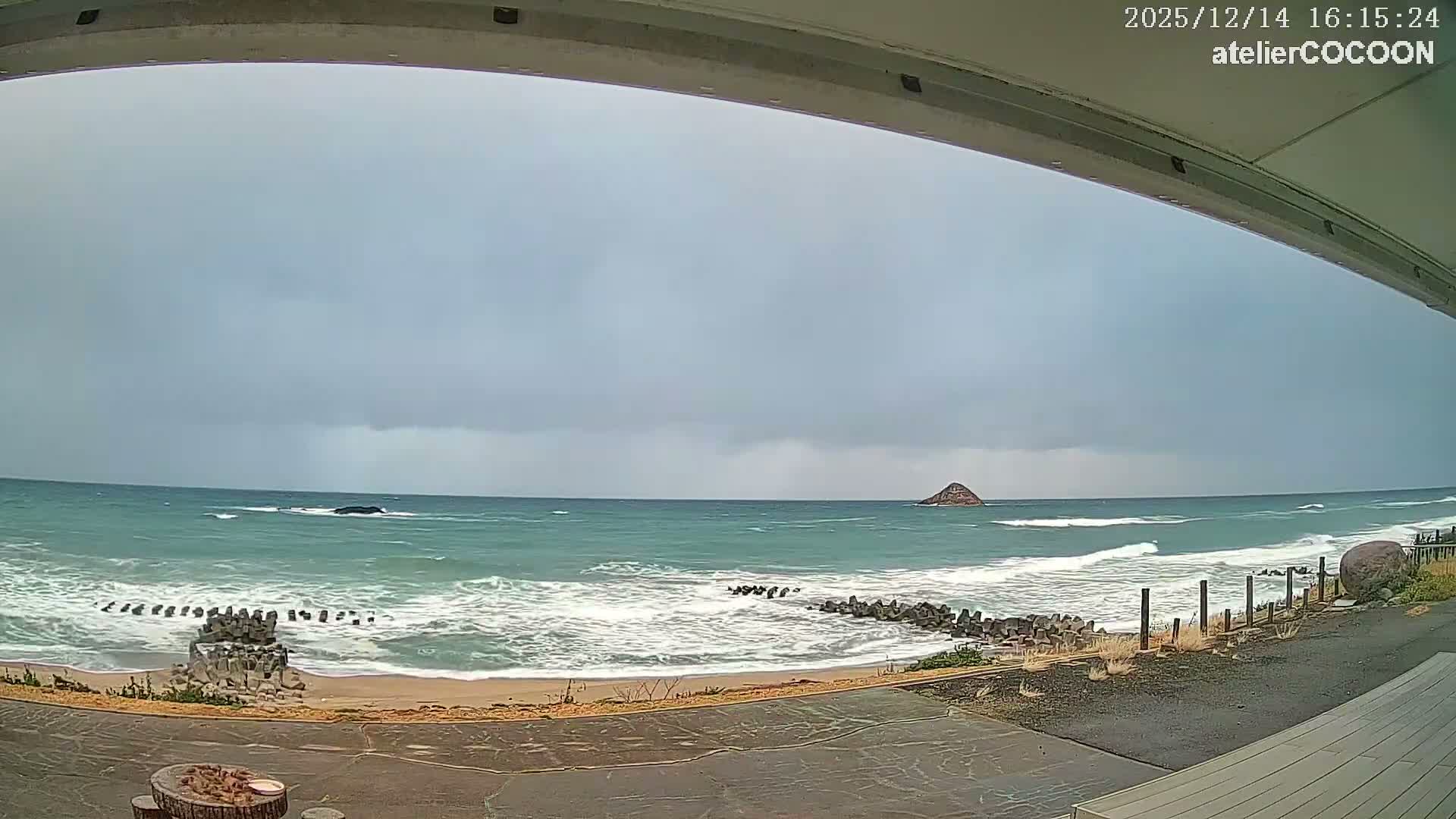 Tottori, Fushino Coast & Sea of Japan View ( 鳥取県伏野海岸と日本海の景色 ) Live Cam - Fushino, Tottori -Shi, Tottori, Chūgoku, Honshu, Japan