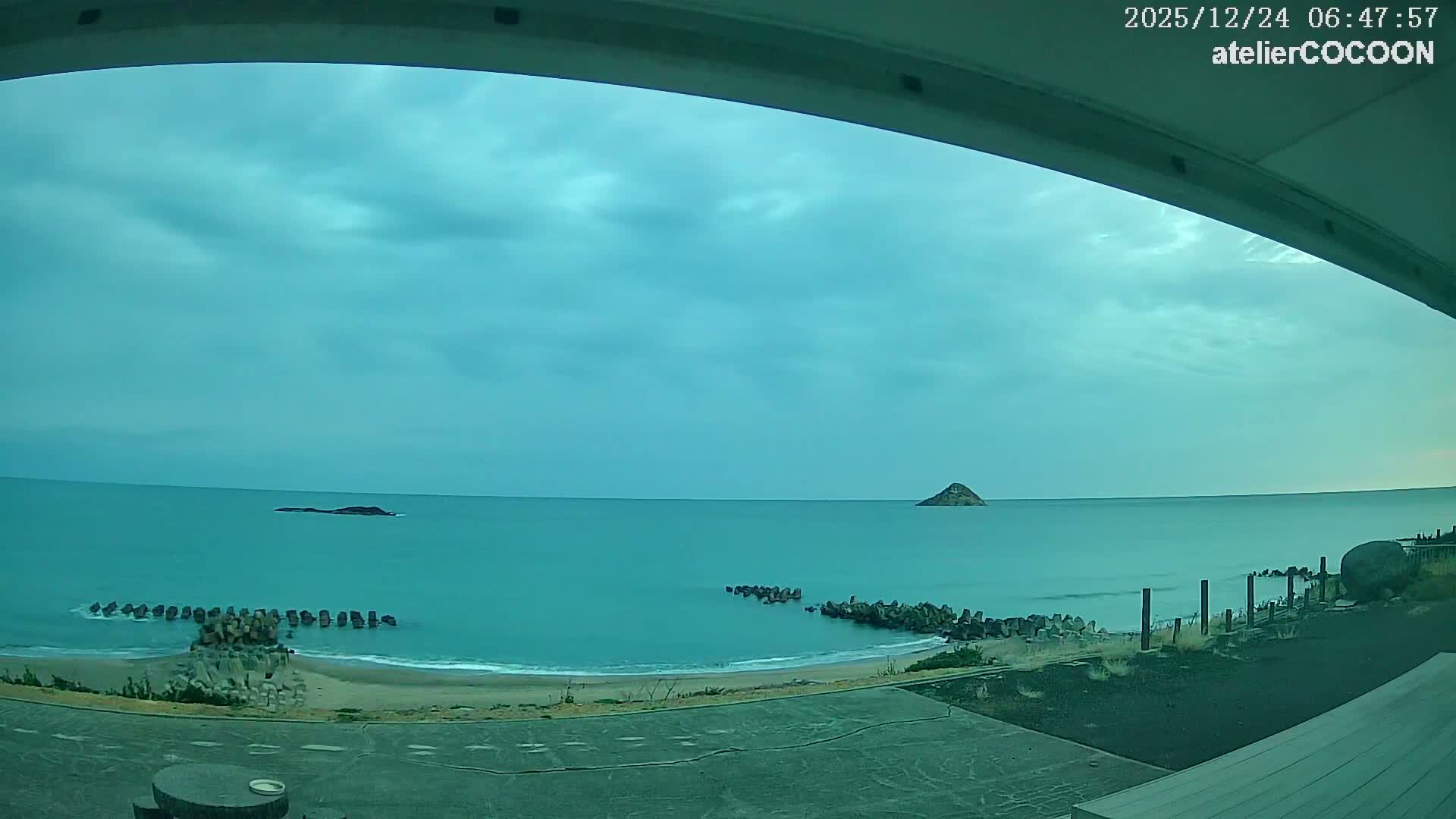 Tottori, Fushino Coast & Sea of Japan View ( 鳥取県伏野海岸と日本海の景色 ) Live Cam - Fushino, Tottori -Shi, Tottori, Chūgoku, Honshu, Japan