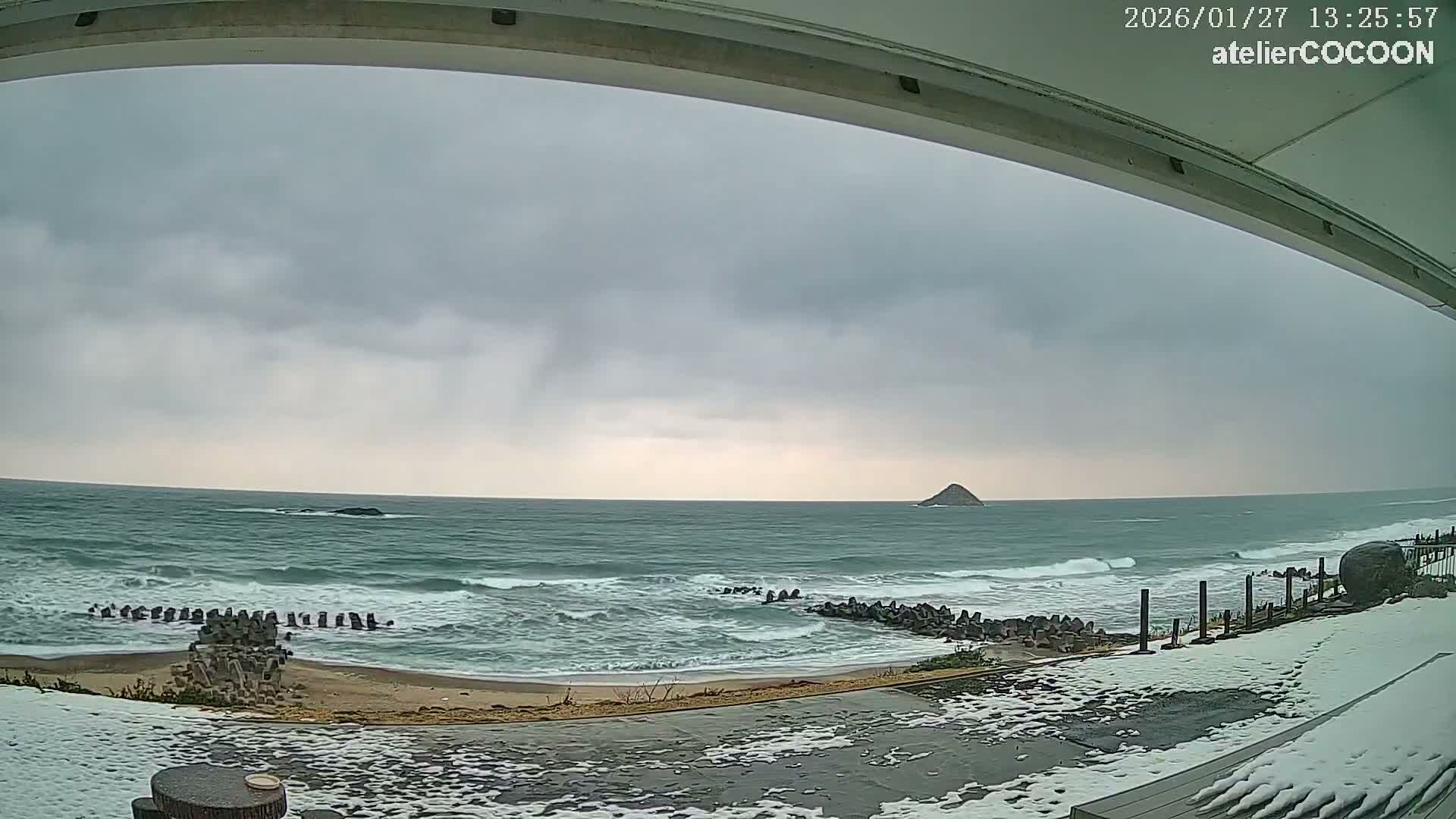 Tottori, Fushino Coast & Sea of Japan View ( 鳥取県伏野海岸と日本海の景色 ) Live Cam - Fushino, Tottori -Shi, Tottori, Chūgoku, Honshu, Japan