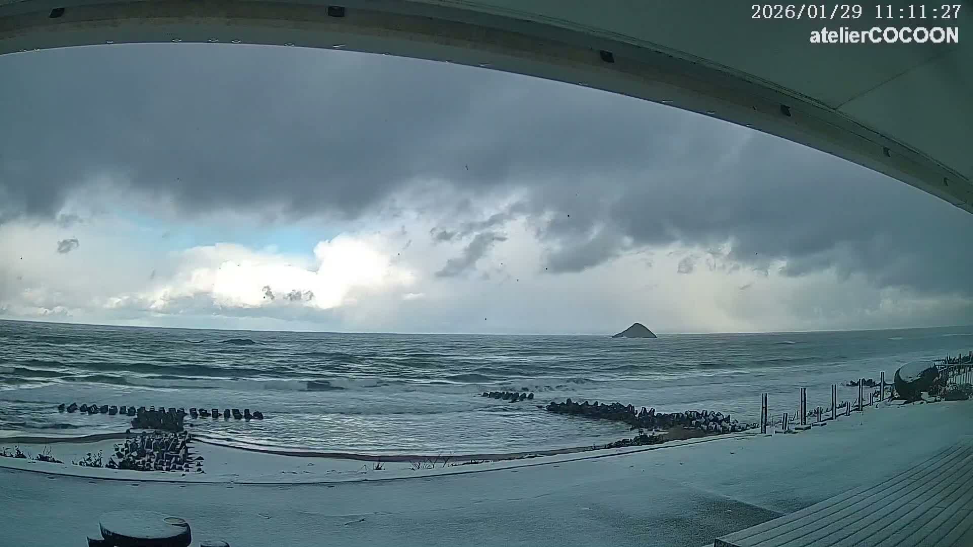 Tottori, Fushino Coast & Sea of Japan View ( 鳥取県伏野海岸と日本海の景色 ) Live Cam - Fushino, Tottori -Shi, Tottori, Chūgoku, Honshu, Japan