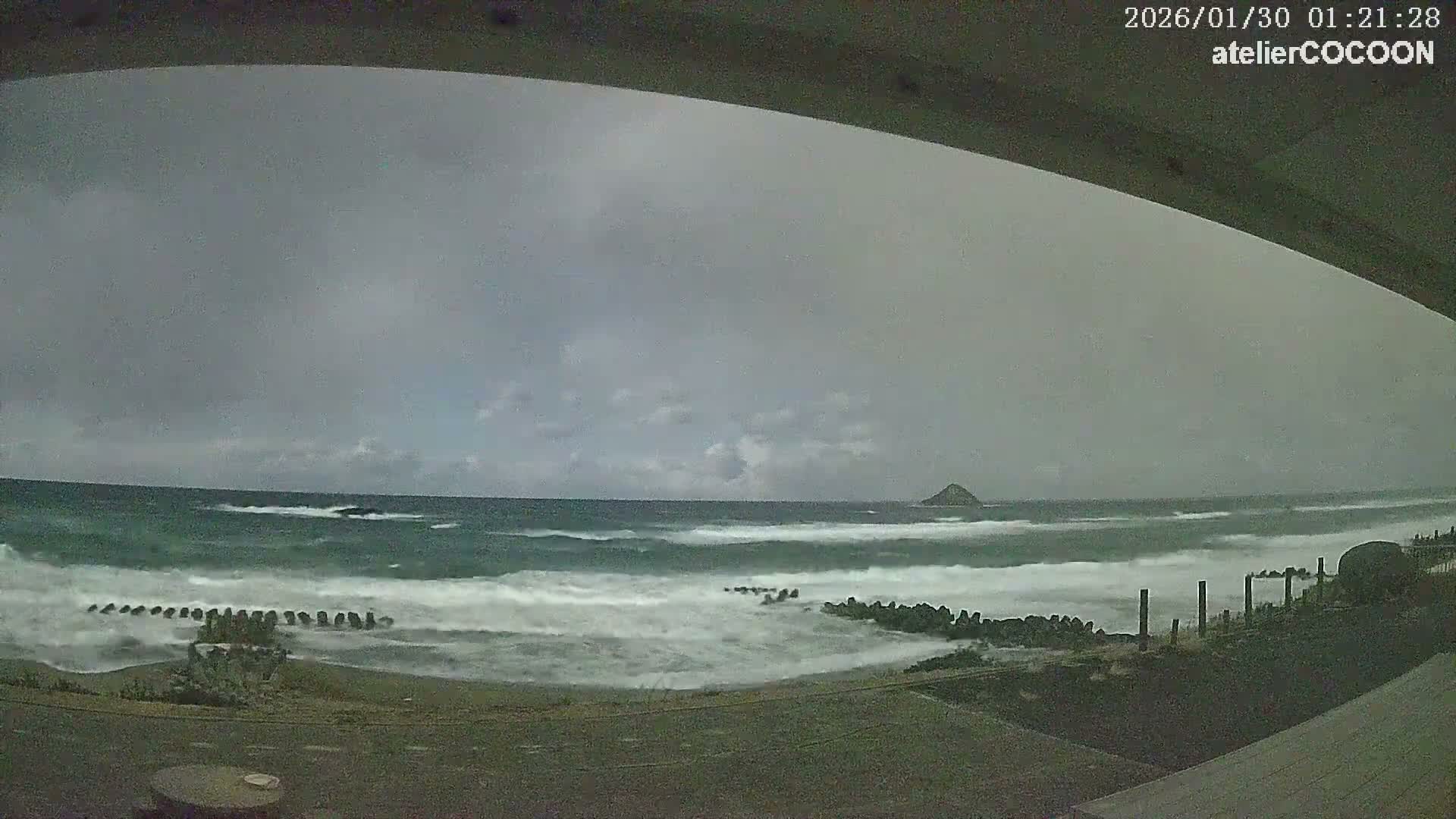 Tottori, Fushino Coast & Sea of Japan View ( 鳥取県伏野海岸と日本海の景色 ) Live Cam - Fushino, Tottori -Shi, Tottori, Chūgoku, Honshu, Japan