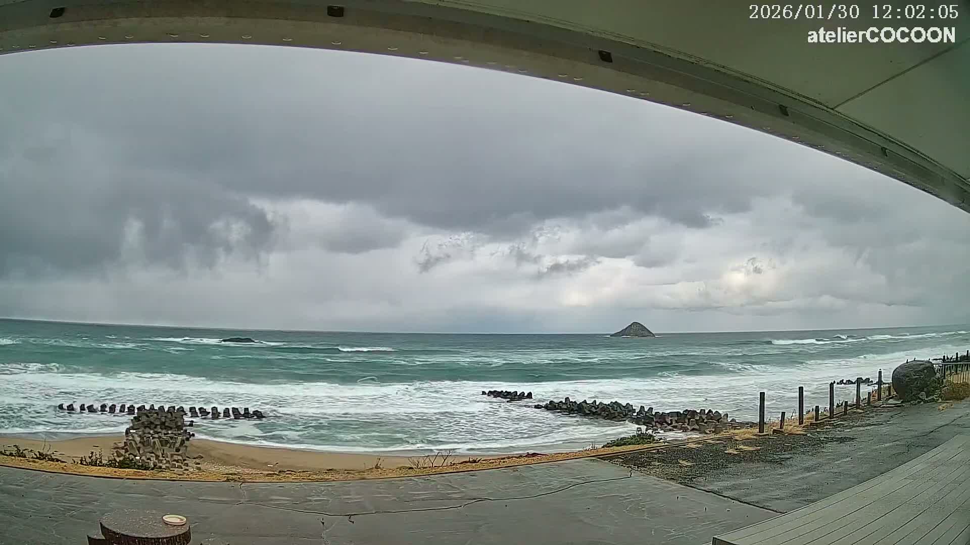 Tottori, Fushino Coast & Sea of Japan View ( 鳥取県伏野海岸と日本海の景色 ) Live Cam - Fushino, Tottori -Shi, Tottori, Chūgoku, Honshu, Japan