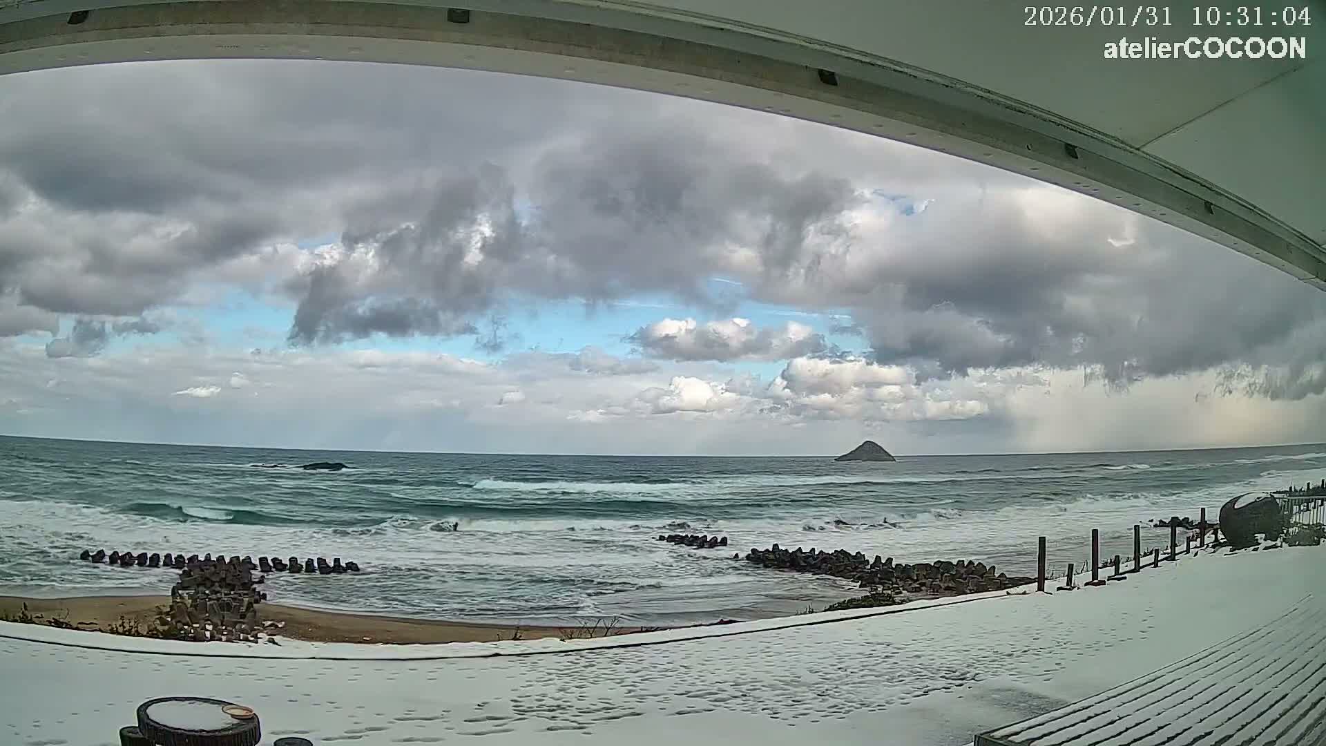Tottori, Fushino Coast & Sea of Japan View ( 鳥取県伏野海岸と日本海の景色 ) Live Cam - Fushino, Tottori -Shi, Tottori, Chūgoku, Honshu, Japan