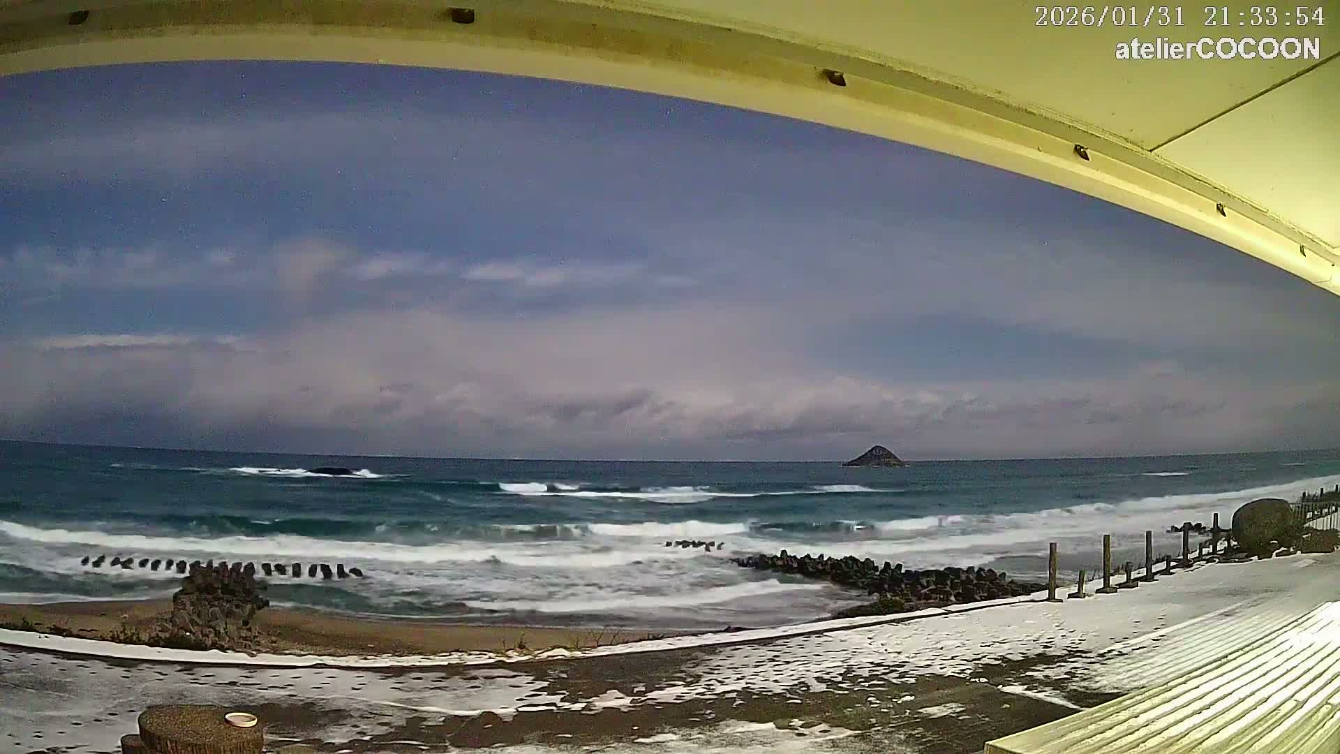 Tottori, Fushino Coast & Sea of Japan View ( 鳥取県伏野海岸と日本海の景色 ) Live Cam - Fushino, Tottori -Shi, Tottori, Chūgoku, Honshu, Japan