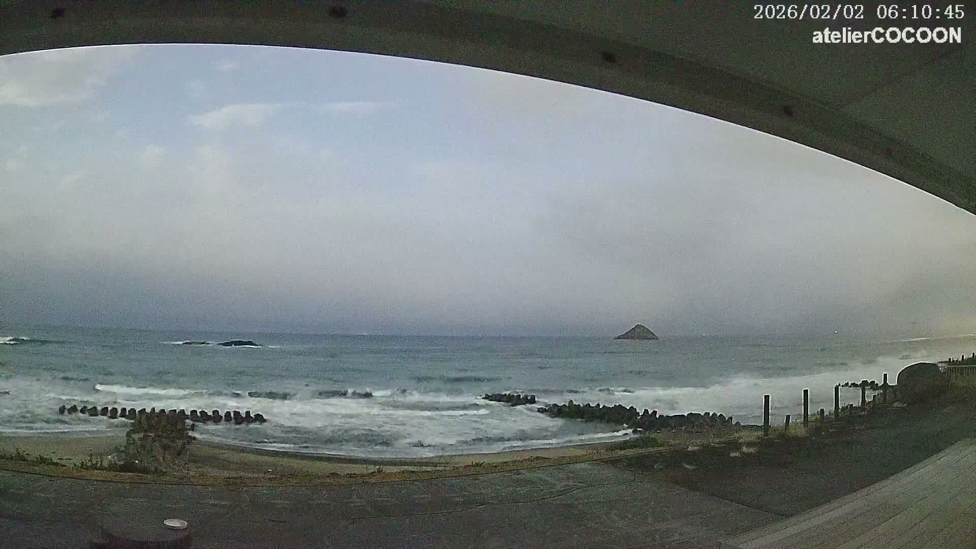 Tottori, Fushino Coast & Sea of Japan View ( 鳥取県伏野海岸と日本海の景色 ) Live Cam - Fushino, Tottori -Shi, Tottori, Chūgoku, Honshu, Japan