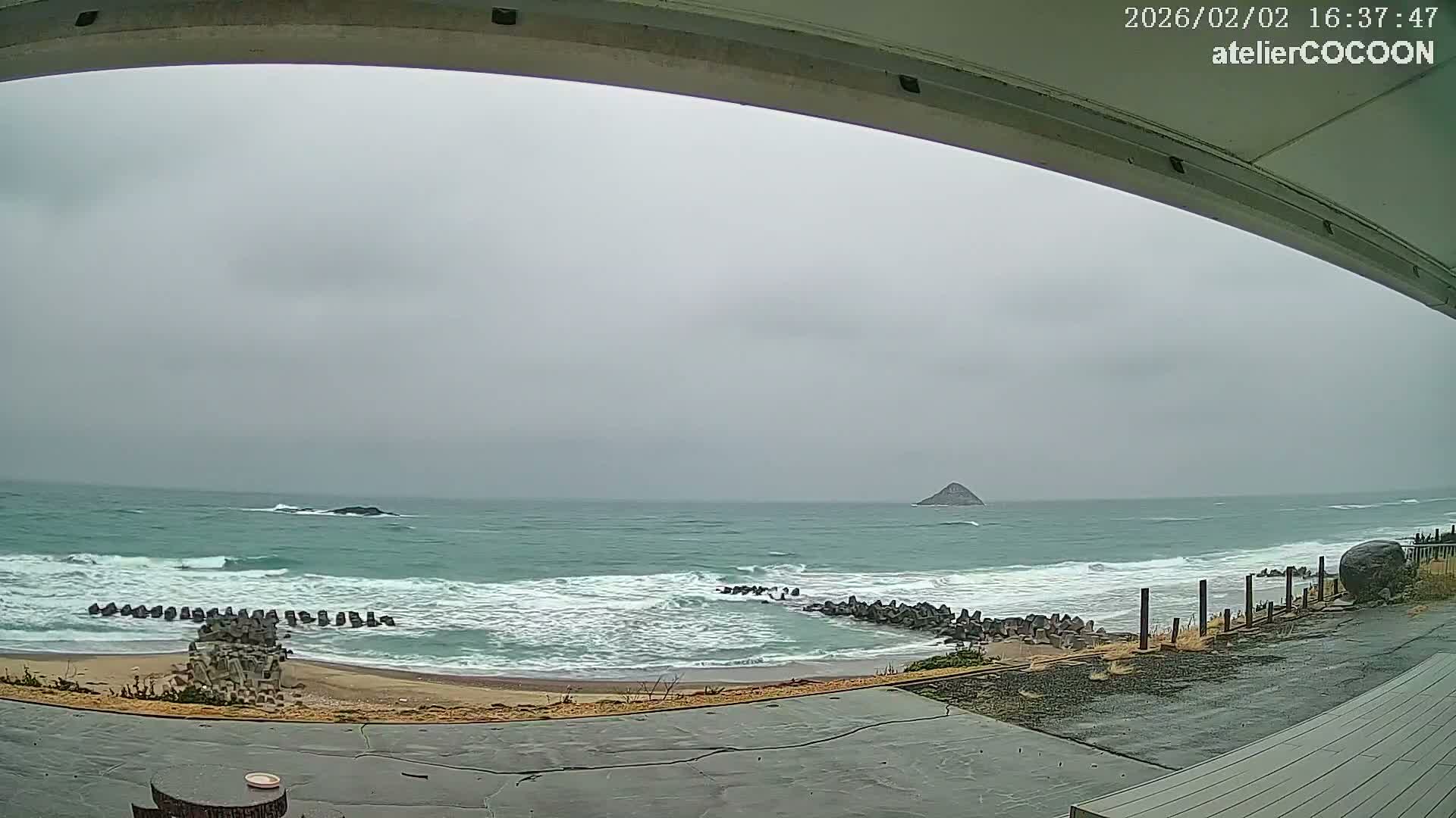 Tottori, Fushino Coast & Sea of Japan View ( 鳥取県伏野海岸と日本海の景色 ) Live Cam - Fushino, Tottori -Shi, Tottori, Chūgoku, Honshu, Japan