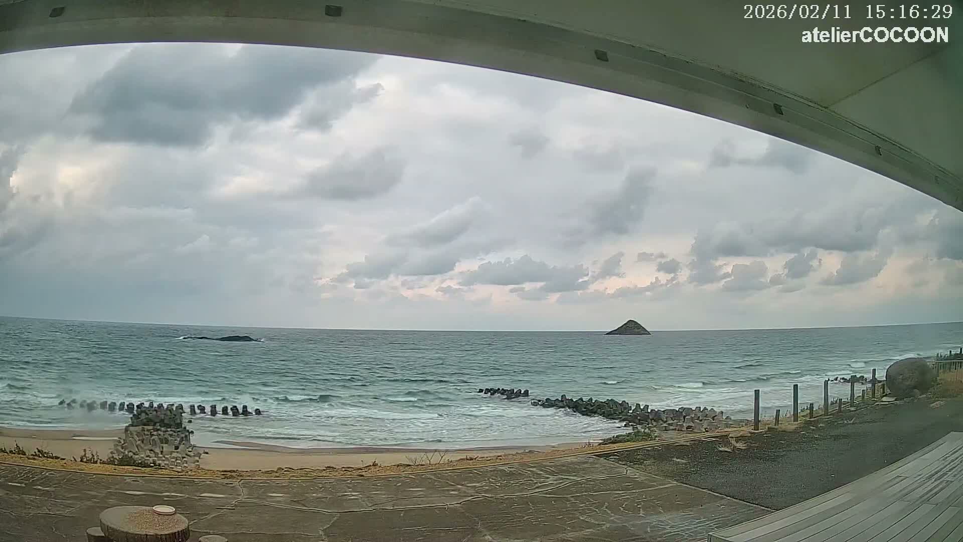 Tottori, Fushino Coast & Sea of Japan View ( 鳥取県伏野海岸と日本海の景色 ) Live Cam - Fushino, Tottori -Shi, Tottori, Chūgoku, Honshu, Japan