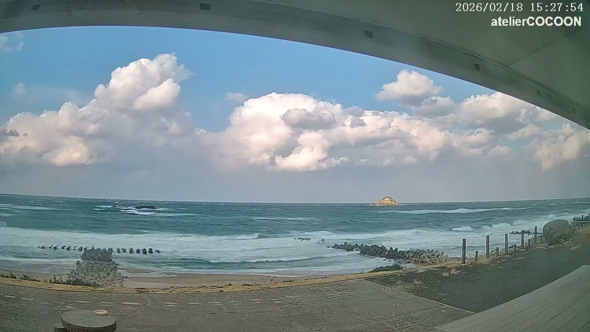 Tottori, Fushino Coast & Sea of Japan View ( 鳥取県伏野海岸と日本海の景色 ) Live Cam - Fushino, Tottori -Shi, Tottori, Chūgoku, Honshu, Japan