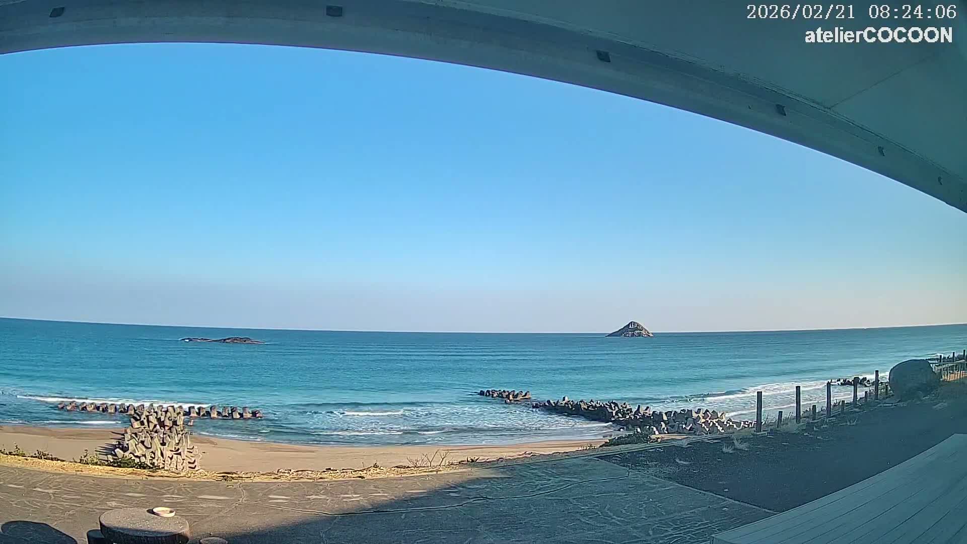 Tottori, Fushino Coast & Sea of Japan View ( 鳥取県伏野海岸と日本海の景色 ) Live Cam - Fushino, Tottori -Shi, Tottori, Chūgoku, Honshu, Japan