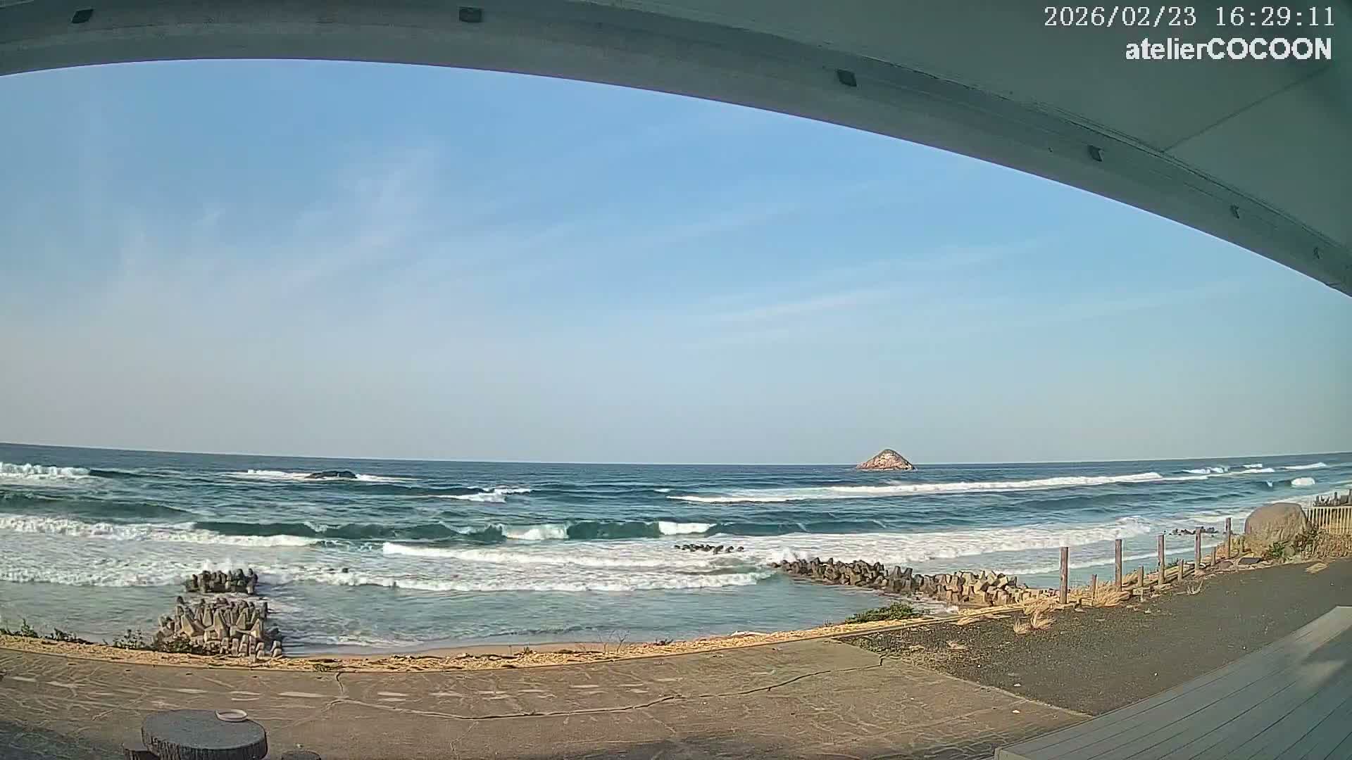 Tottori, Fushino Coast & Sea of Japan View ( 鳥取県伏野海岸と日本海の景色 ) Live Cam - Fushino, Tottori -Shi, Tottori, Chūgoku, Honshu, Japan