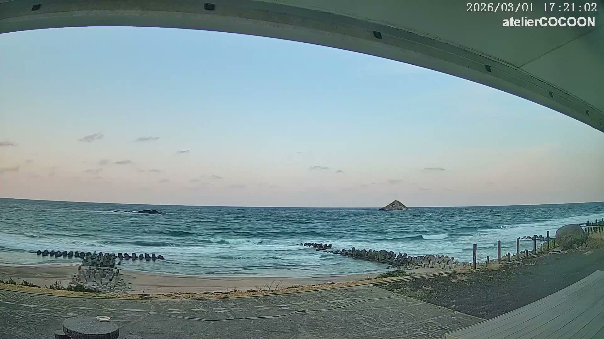 Tottori, Fushino Coast & Sea of Japan View ( 鳥取県伏野海岸と日本海の景色 ) Live Cam - Fushino, Tottori -Shi, Tottori, Chūgoku, Honshu, Japan