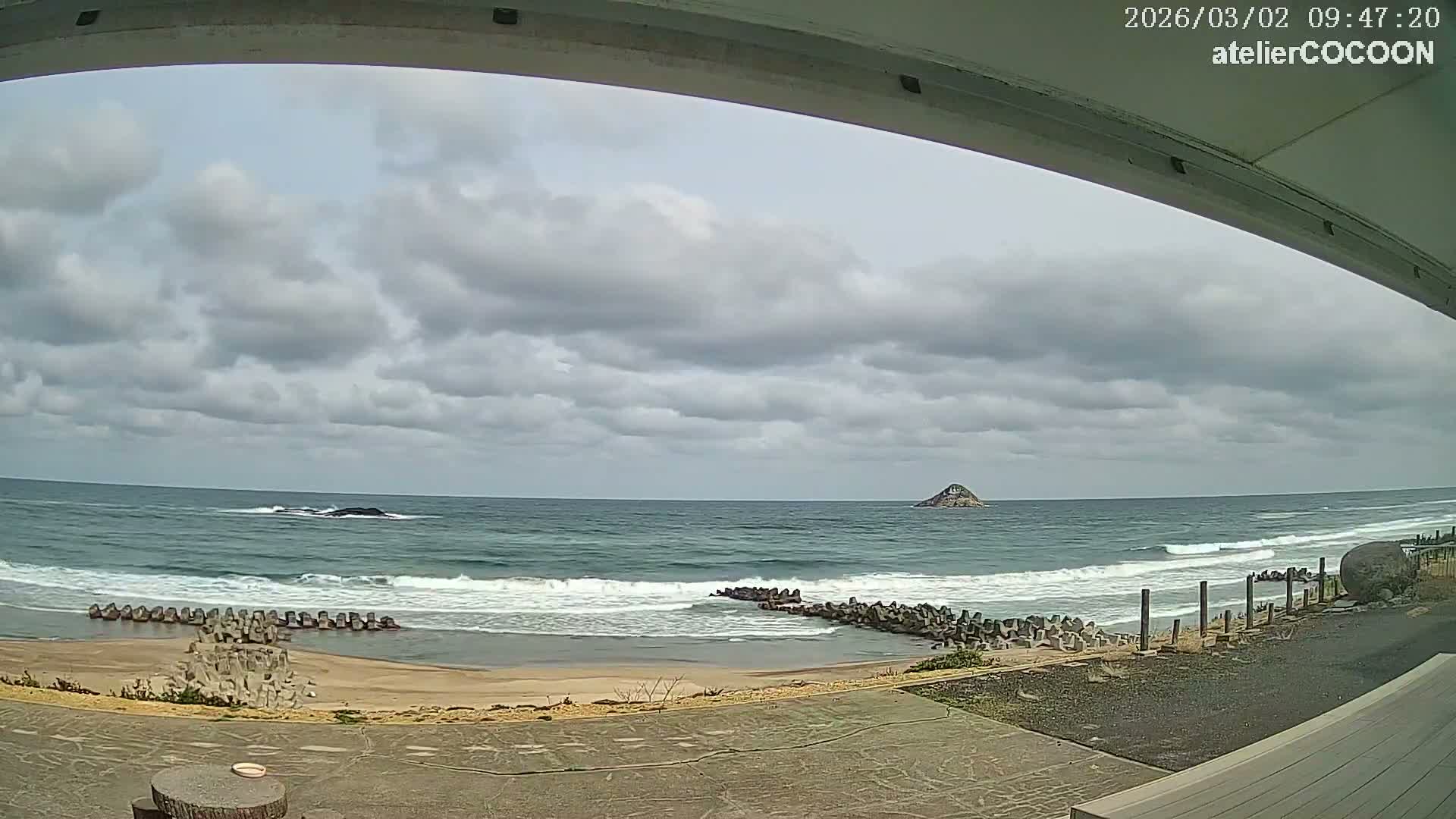 Tottori, Fushino Coast & Sea of Japan View ( 鳥取県伏野海岸と日本海の景色 ) Live Cam - Fushino, Tottori -Shi, Tottori, Chūgoku, Honshu, Japan