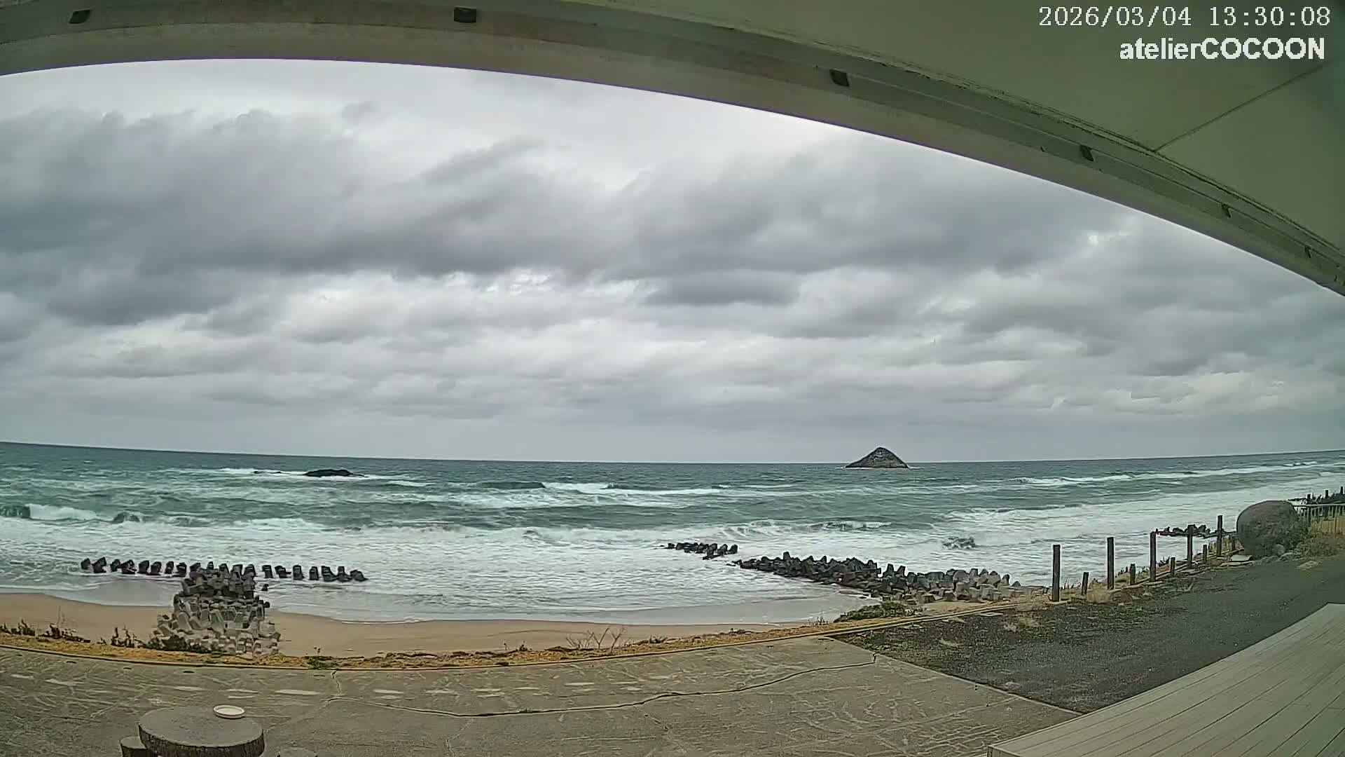 Tottori, Fushino Coast & Sea of Japan View ( 鳥取県伏野海岸と日本海の景色 ) Live Cam - Fushino, Tottori -Shi, Tottori, Chūgoku, Honshu, Japan