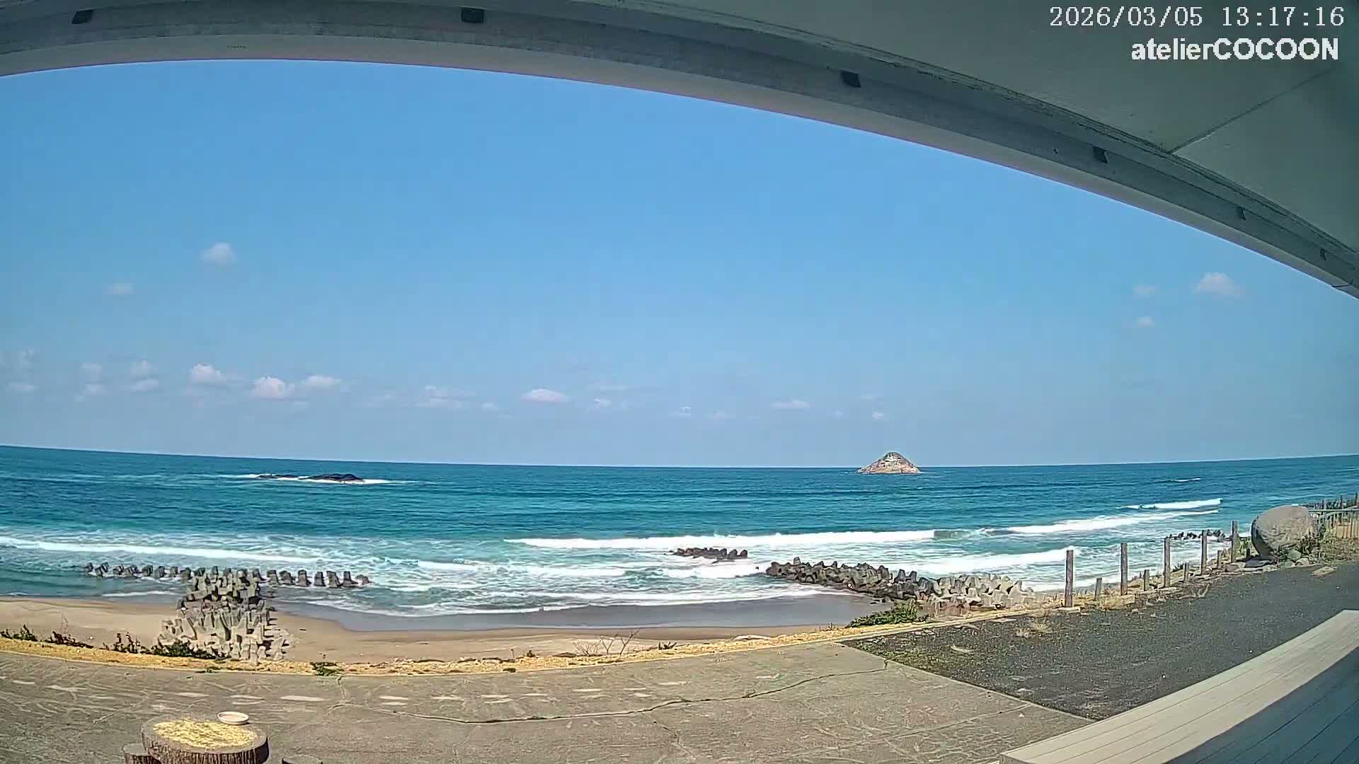 Tottori, Fushino Coast & Sea of Japan View ( 鳥取県伏野海岸と日本海の景色 ) Live Cam - Fushino, Tottori -Shi, Tottori, Chūgoku, Honshu, Japan