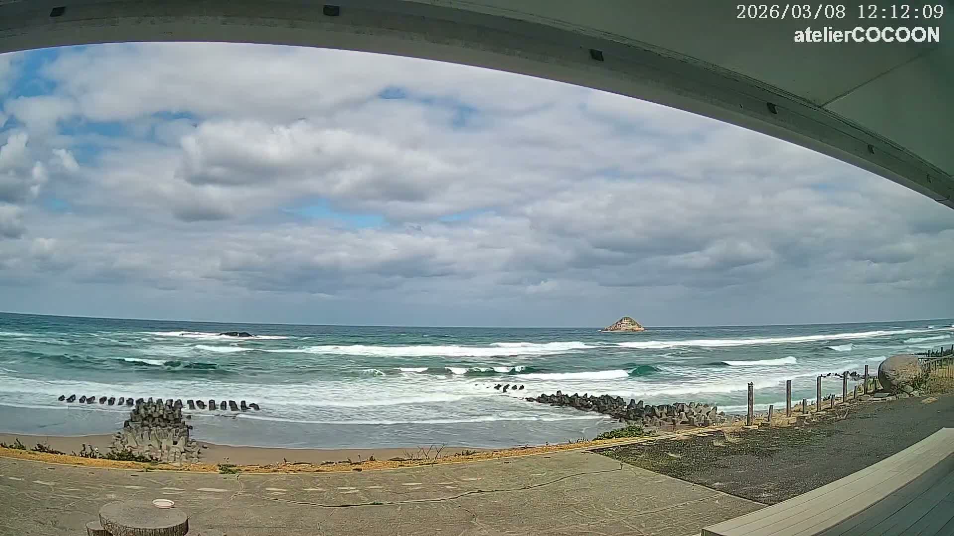Tottori, Fushino Coast & Sea of Japan View ( 鳥取県伏野海岸と日本海の景色 ) Live Cam - Fushino, Tottori -Shi, Tottori, Chūgoku, Honshu, Japan