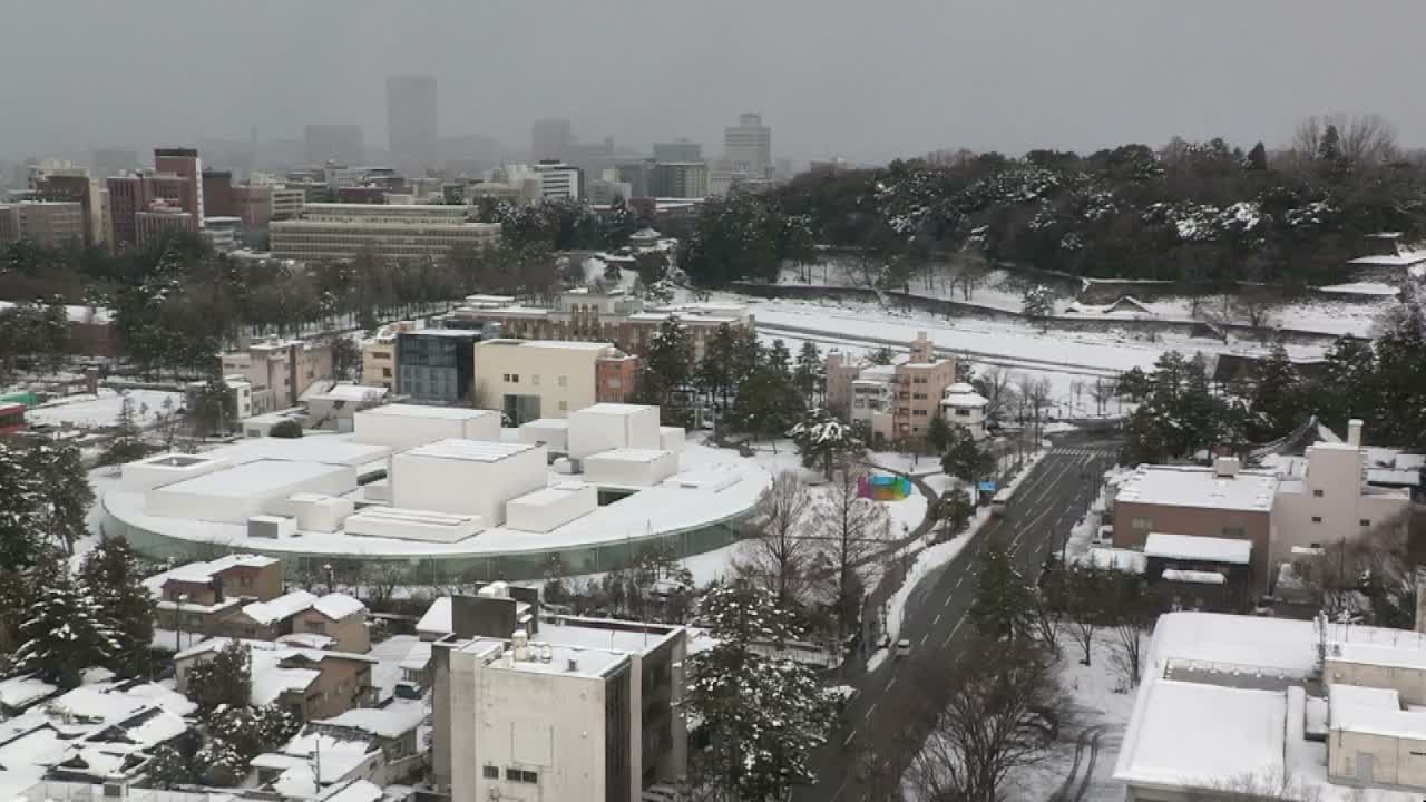 Ishikawa, Kanazawa City Skyline & Honda Dori / Ohora Dori Avenue Intersection ( 石狩・金沢シティスカイライン＆本多通り・大洞通り交差点 ) Live Cam   - 3 Chome, Hondamachi, Kanazawa, Ishikawa, Chūbu, Honshu, Japan