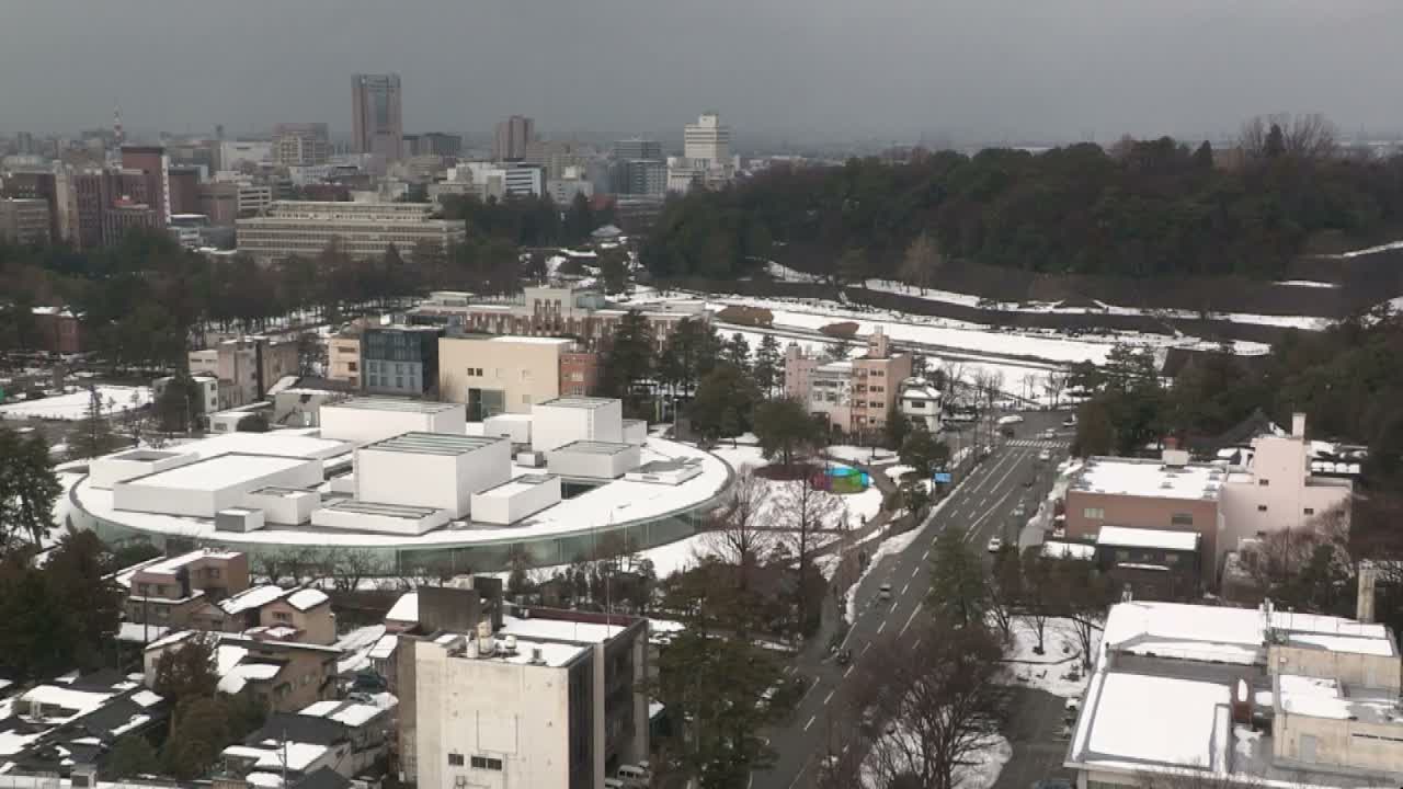 Ishikawa, Kanazawa City Skyline & Honda Dori / Ohora Dori Avenue Intersection ( 石狩・金沢シティスカイライン＆本多通り・大洞通り交差点 ) Live Cam   - 3 Chome, Hondamachi, Kanazawa, Ishikawa, Chūbu, Honshu, Japan