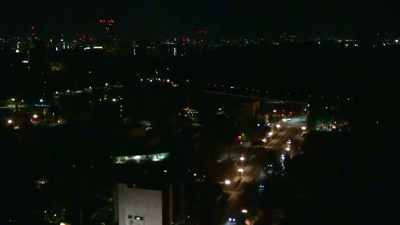 Ishikawa, Kanazawa City Skyline & Honda Dori / Ohora Dori Avenue Intersection ( 石狩・金沢シティスカイライン＆本多通り・大洞通り交差点 ) Live Cam   - 3 Chome, Hondamachi, Kanazawa, Ishikawa, Chūbu, Honshu, Japan