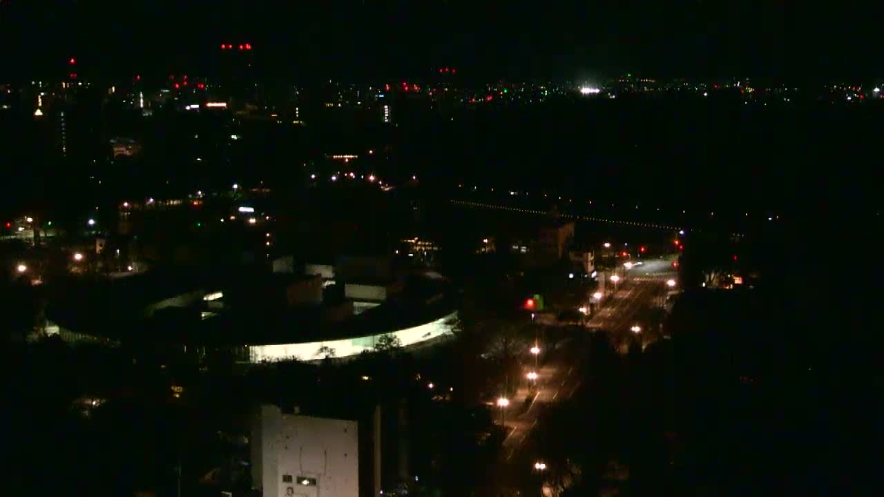 Ishikawa, Kanazawa City Skyline & Honda Dori / Ohora Dori Avenue Intersection ( 石狩・金沢シティスカイライン＆本多通り・大洞通り交差点 ) Live Cam   - 3 Chome, Hondamachi, Kanazawa, Ishikawa, Chūbu, Honshu, Japan