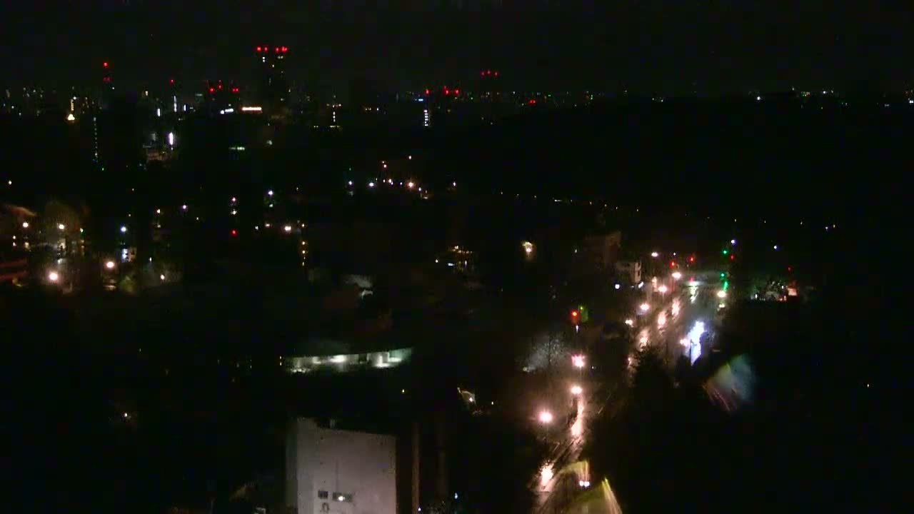 Ishikawa, Kanazawa City Skyline & Honda Dori / Ohora Dori Avenue Intersection ( 石狩・金沢シティスカイライン＆本多通り・大洞通り交差点 ) Live Cam   - 3 Chome, Hondamachi, Kanazawa, Ishikawa, Chūbu, Honshu, Japan