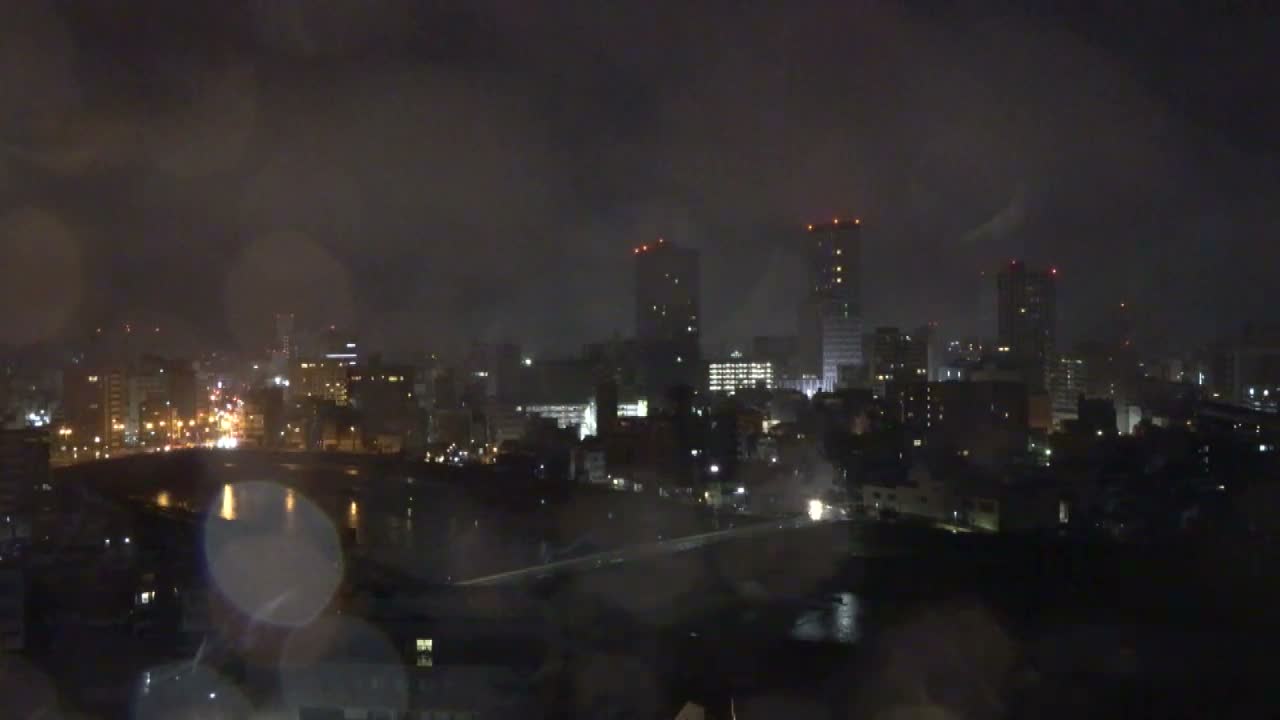 Fukui City Skyline & Asuwa River ( 福井市のスカイラインと足羽川 ) Live Cam -  1 Chome, Keya, Fukui-shi, Fukui, Chūbu, Honshū, Japan