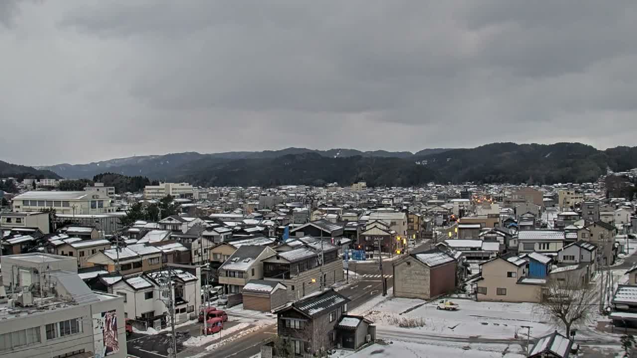Ishikawa, Wajima City Skyline towards West ( 石川県輪島市のスカイライン ) Live Cam  - Kawaimachi, Wajima Shi, Ishikawa, Chūbu, Honshu, japan