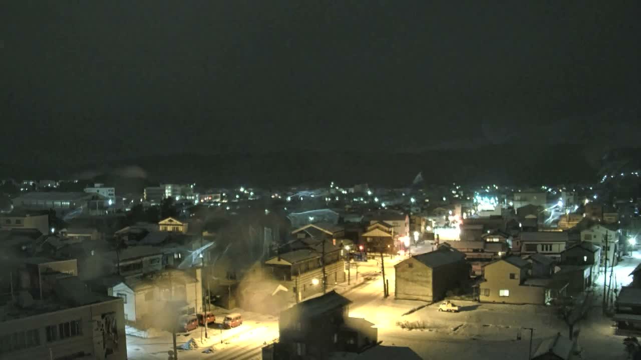 Ishikawa, Wajima City Skyline towards West ( 石川県輪島市のスカイライン ) Live Cam  - Kawaimachi, Wajima Shi, Ishikawa, Chūbu, Honshu, japan