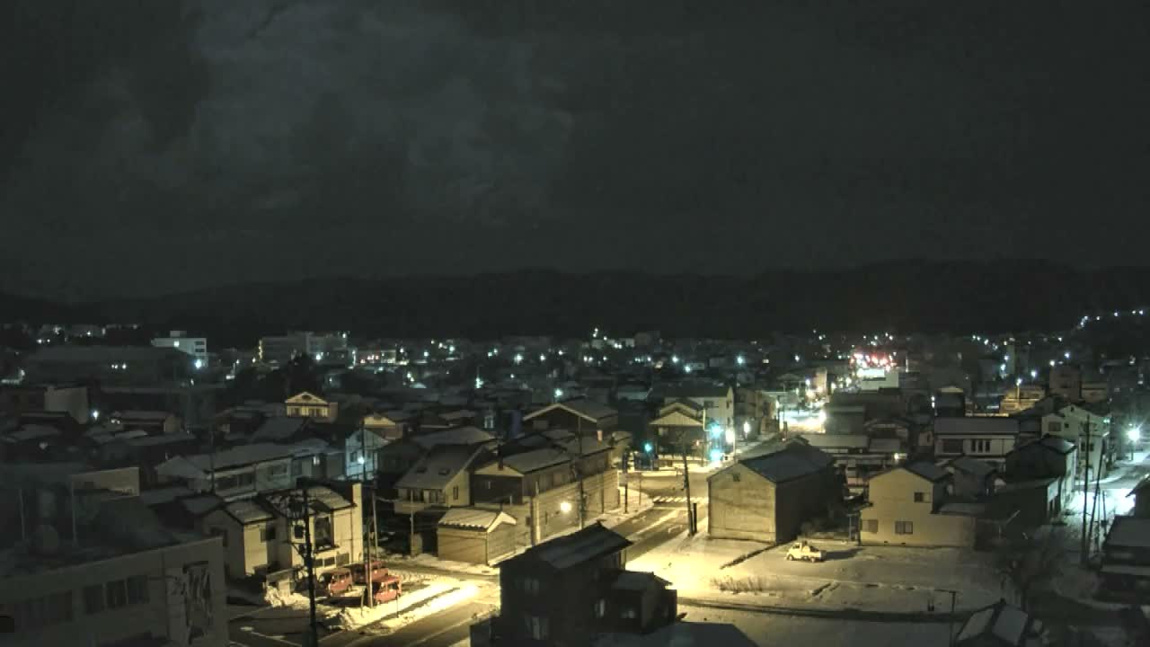 Ishikawa, Wajima City Skyline towards West ( 石川県輪島市のスカイライン ) Live Cam  - Kawaimachi, Wajima Shi, Ishikawa, Chūbu, Honshu, japan