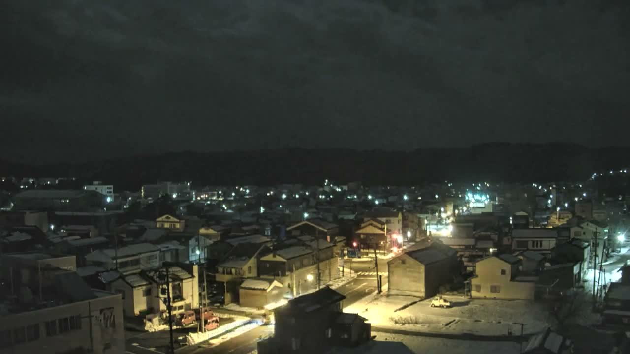 Ishikawa, Wajima City Skyline towards West ( 石川県輪島市のスカイライン ) Live Cam  - Kawaimachi, Wajima Shi, Ishikawa, Chūbu, Honshu, japan