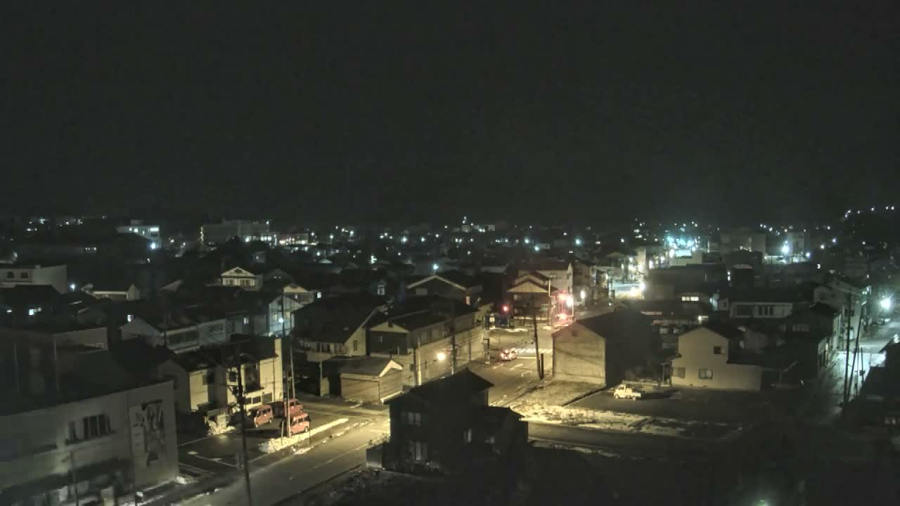 Ishikawa, Wajima City Skyline towards West ( 石川県輪島市のスカイライン ) Live Cam  - Kawaimachi, Wajima Shi, Ishikawa, Chūbu, Honshu, japan