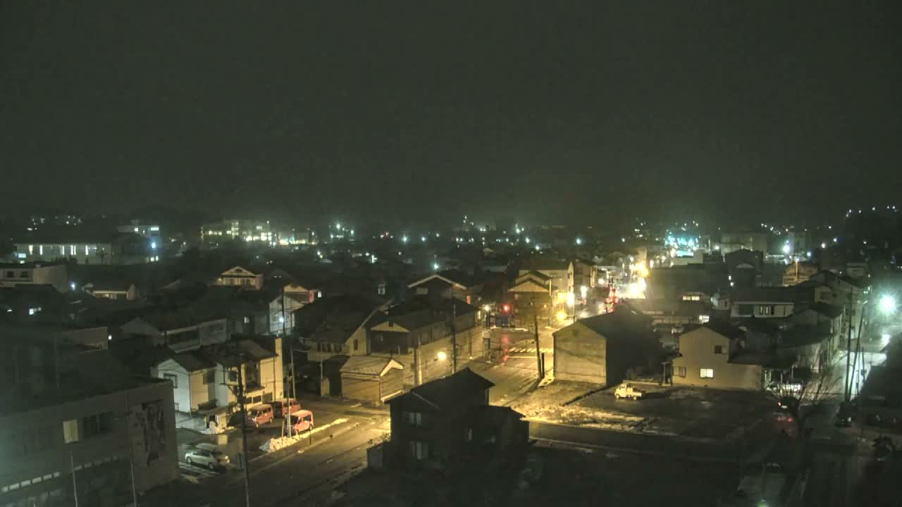 Ishikawa, Wajima City Skyline towards West ( 石川県輪島市のスカイライン ) Live Cam  - Kawaimachi, Wajima Shi, Ishikawa, Chūbu, Honshu, japan
